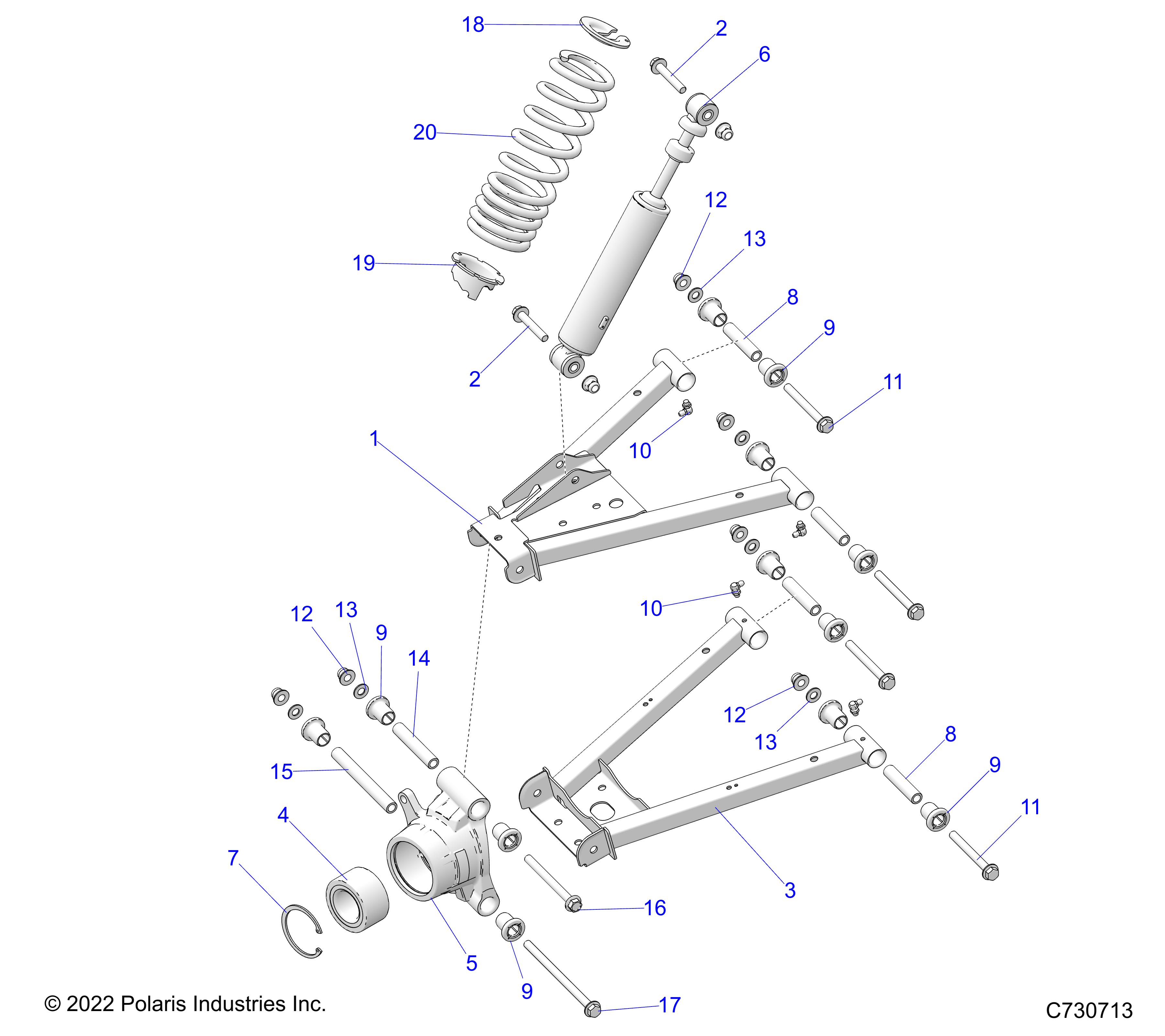 SUSPENSION, REAR - R25CDA57A1 (C730713)