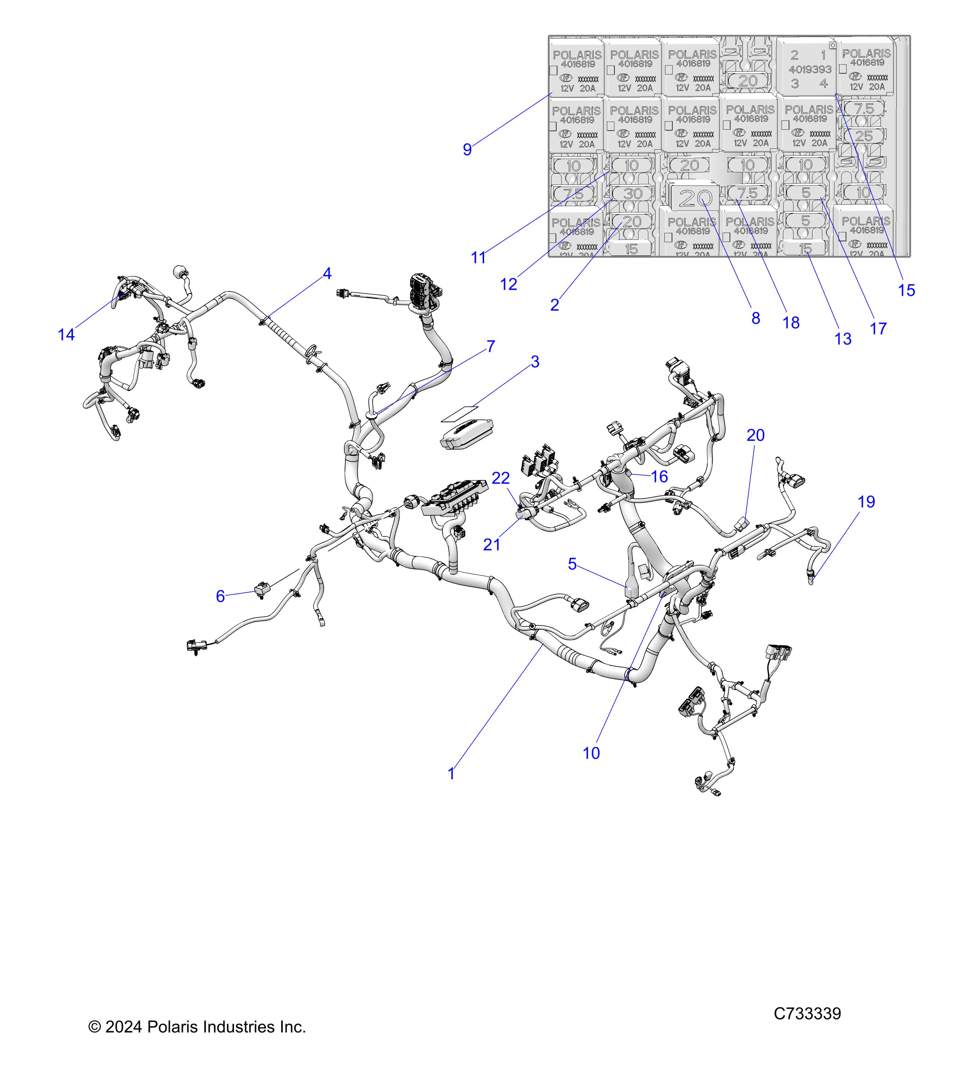 ELECTRICAL, WIRE HARNESS - R25RRS99CK (C733339)