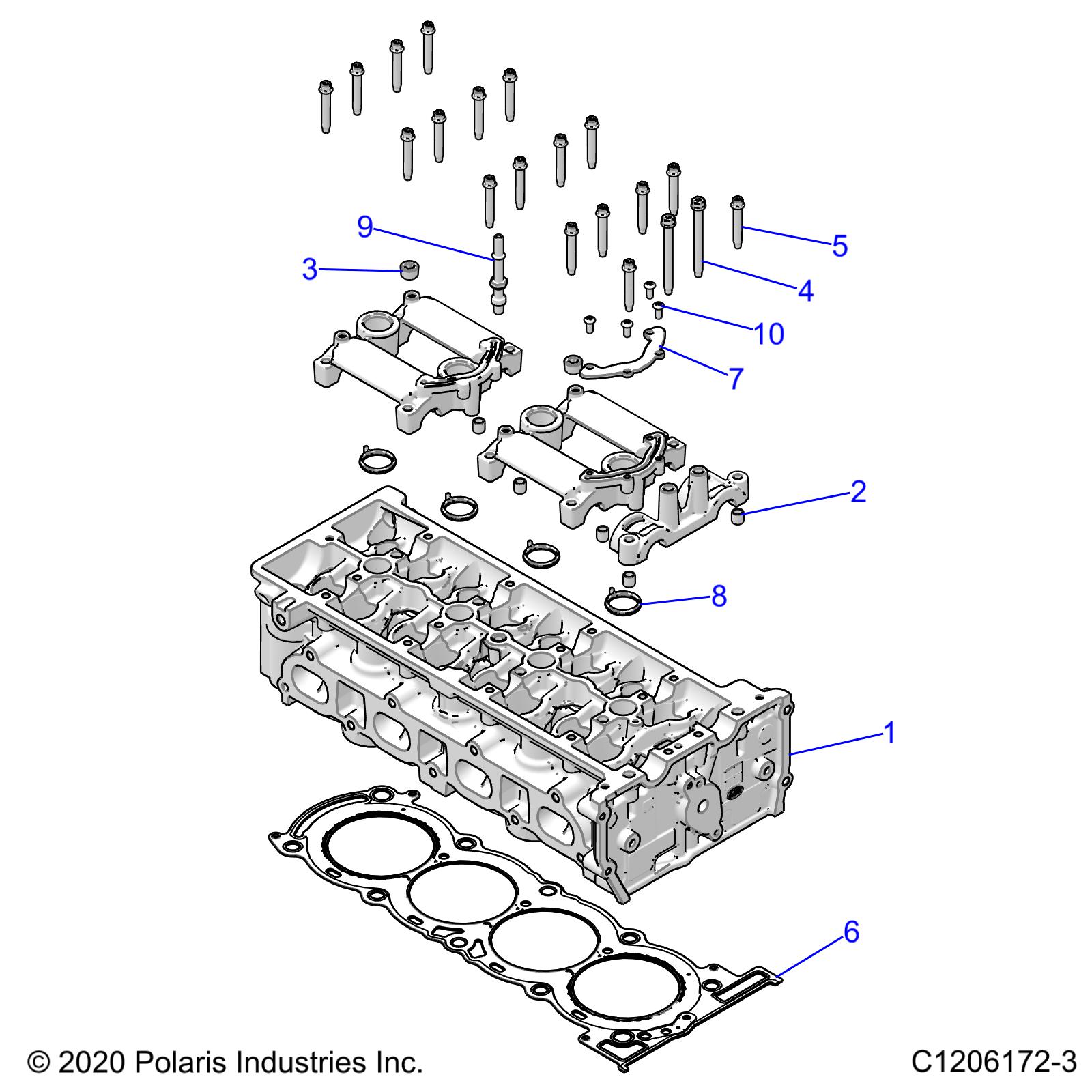 ENGINE, CYLINDER HEAD - Z22RML2KAL/AP/BK/BL/BP/BT (C703057)