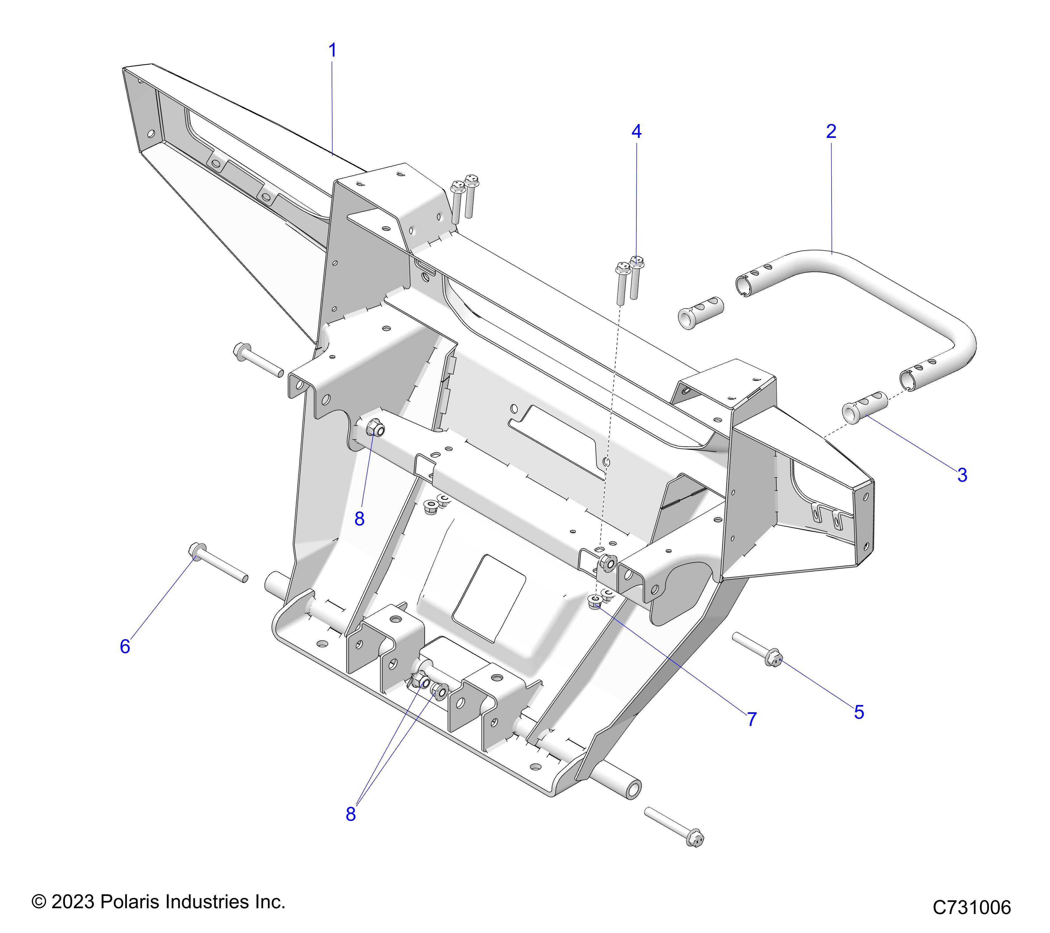 BODY, FRONT BUMPER - R25XAL1RBD/BM  (C731006)