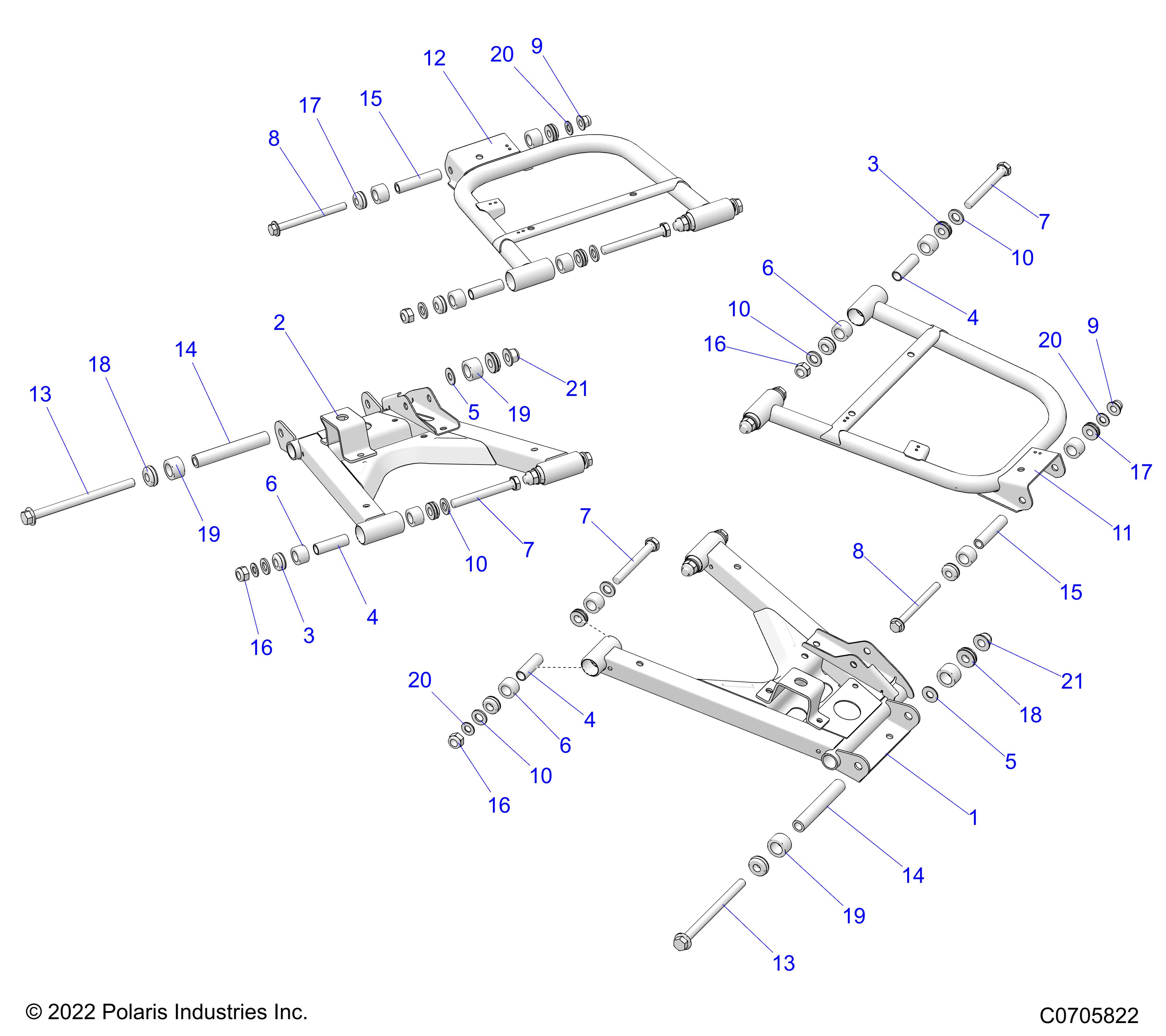 SUSPENSION, REAR CONTROL ARMS - R23RRE99JA (C700029)