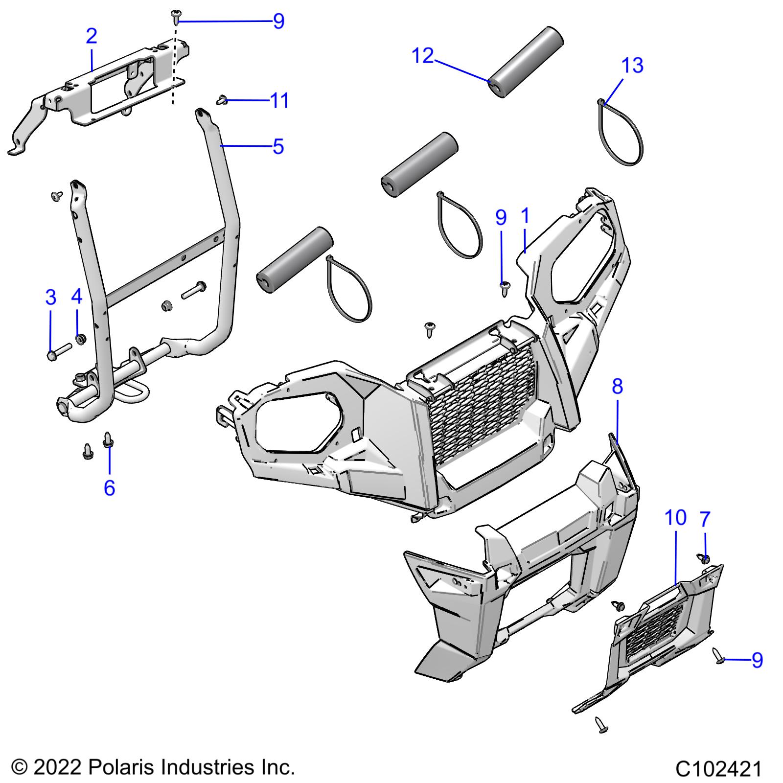 BODY, FRONT BUMPER and MOUNTING - A23SWE57F1/S57C1/C2 (C102421)