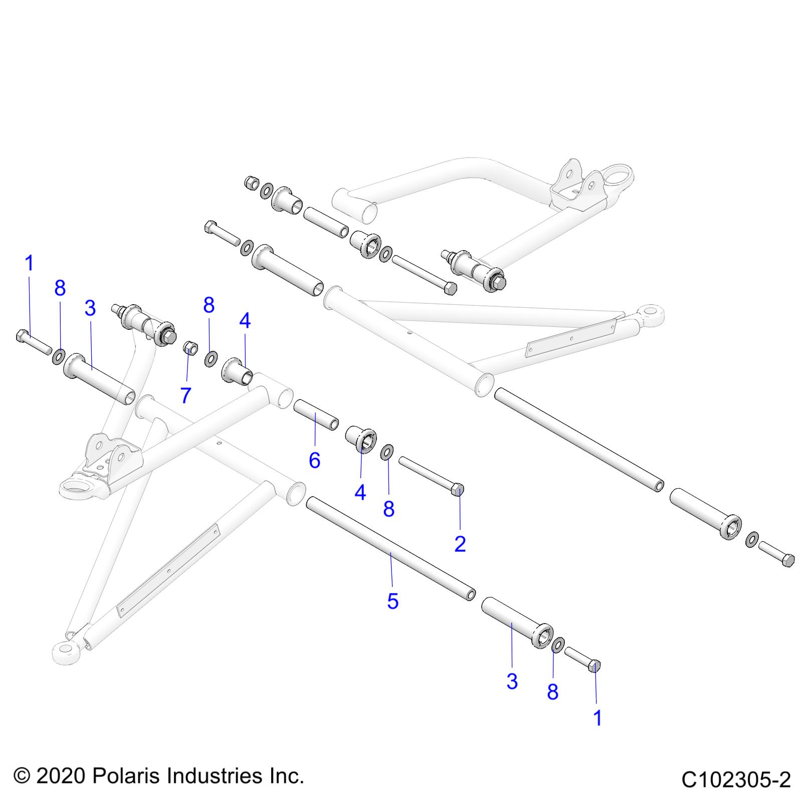 SUSPENSION, A-ARM MOUNTING - A23SJE57AX (C102305-2)