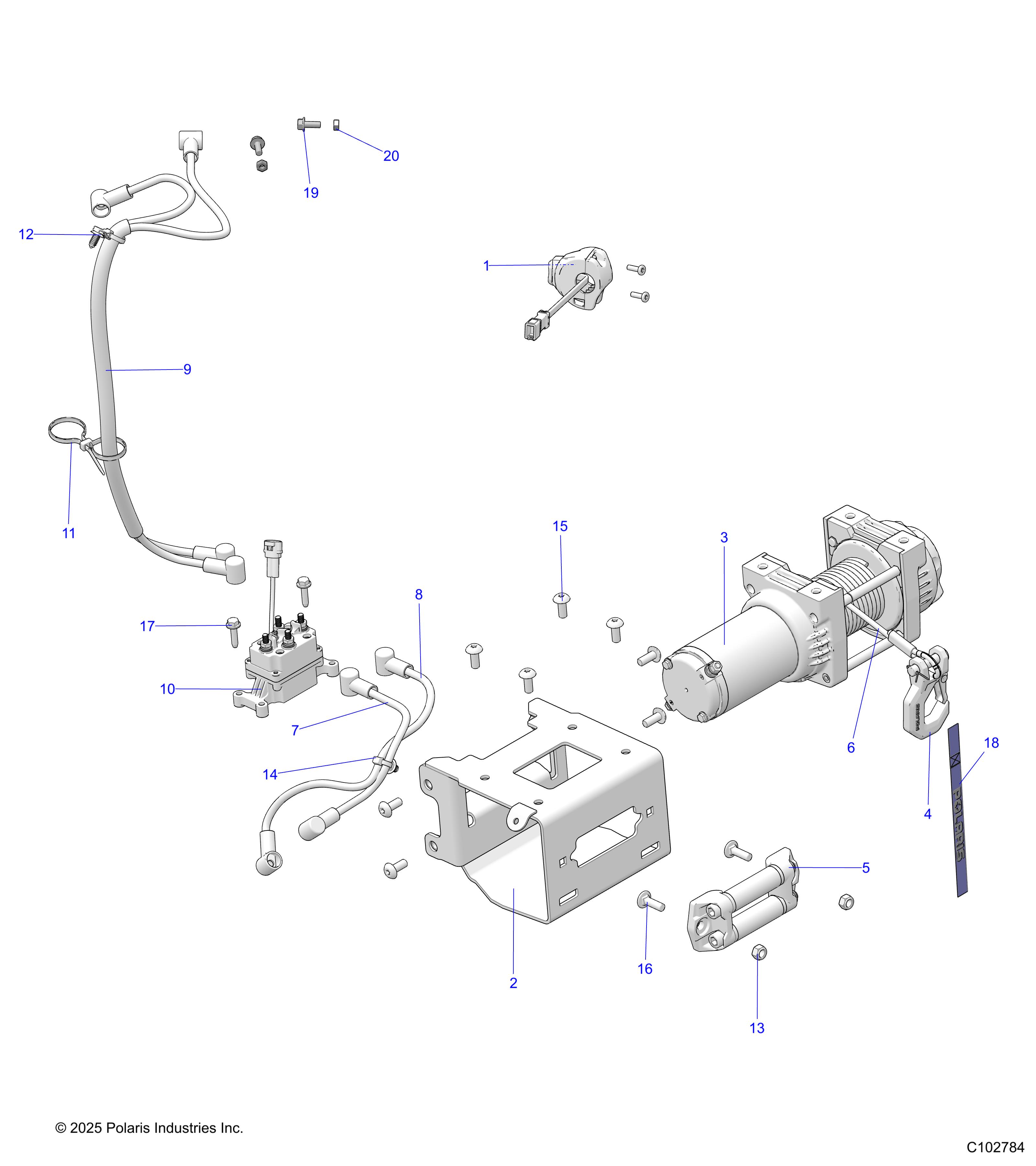 CHASSIS, WINCH - A26SDZ57AB (C102784)