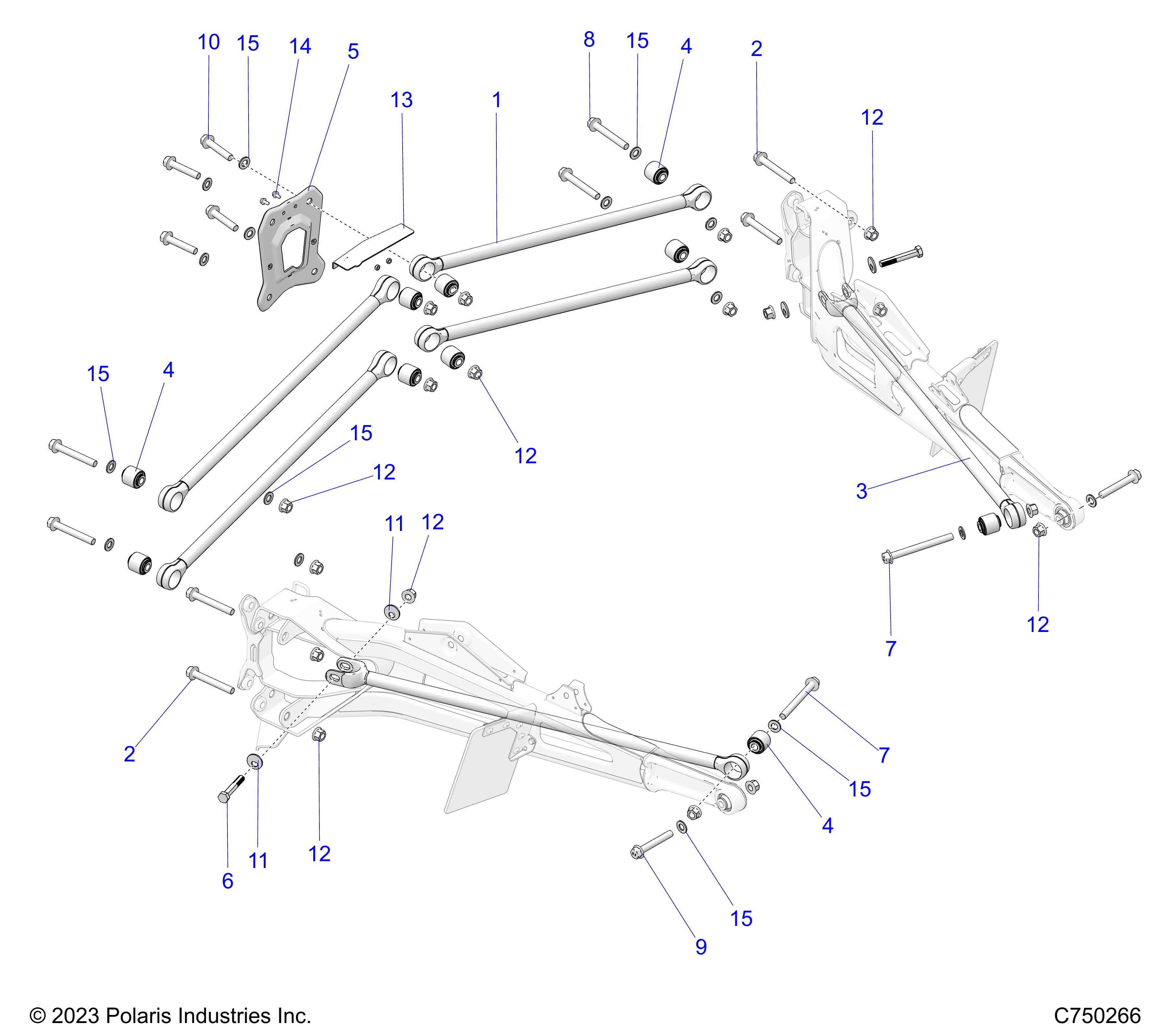 SUSPENSION, REAR TRAILING ARMS MOUNTING - Z25SPE92A4/B4 (C750266)