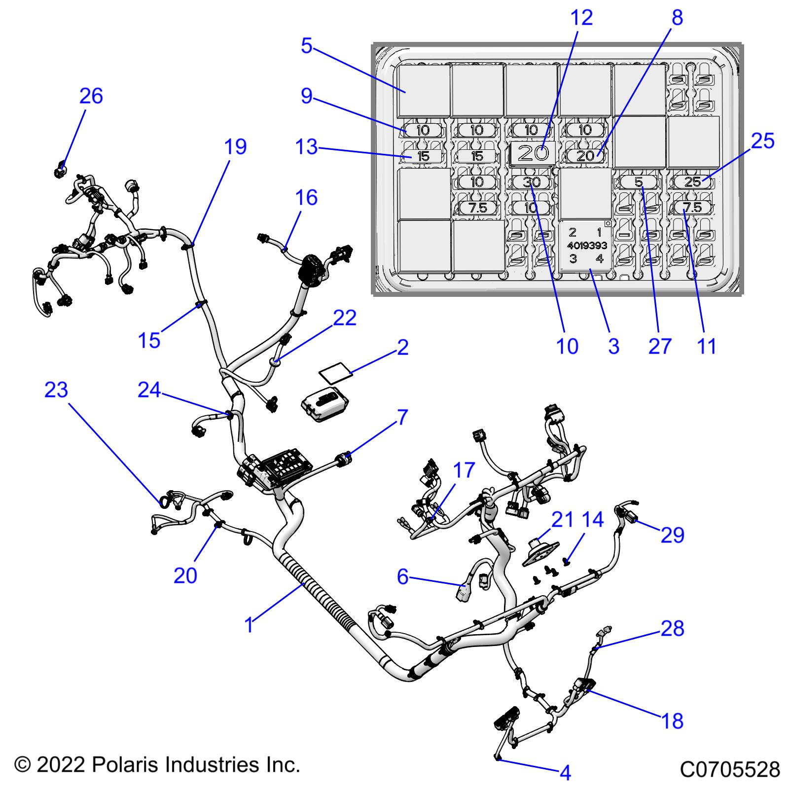 ELECTRICAL, WIRE HARNESS - R22TAS99CK (C0705528)