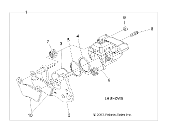 BRAKES, CALIPER, FRONT - R24MAA57B1/EB4/B9 (49RGRCALIPER14570)