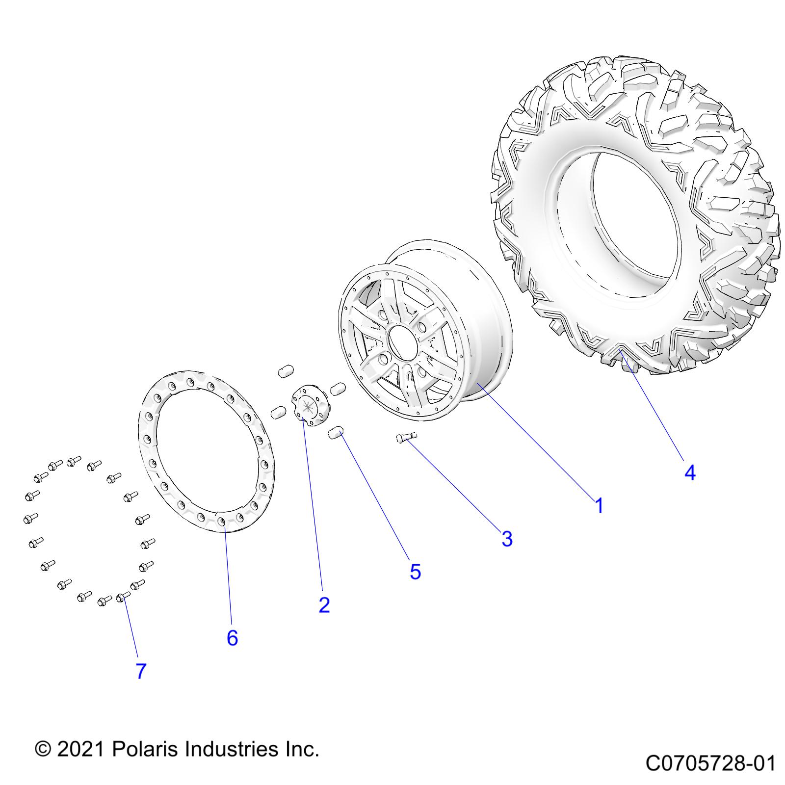 WHEELS, FRONT - Z22NAS99CZ (C0705728-01)