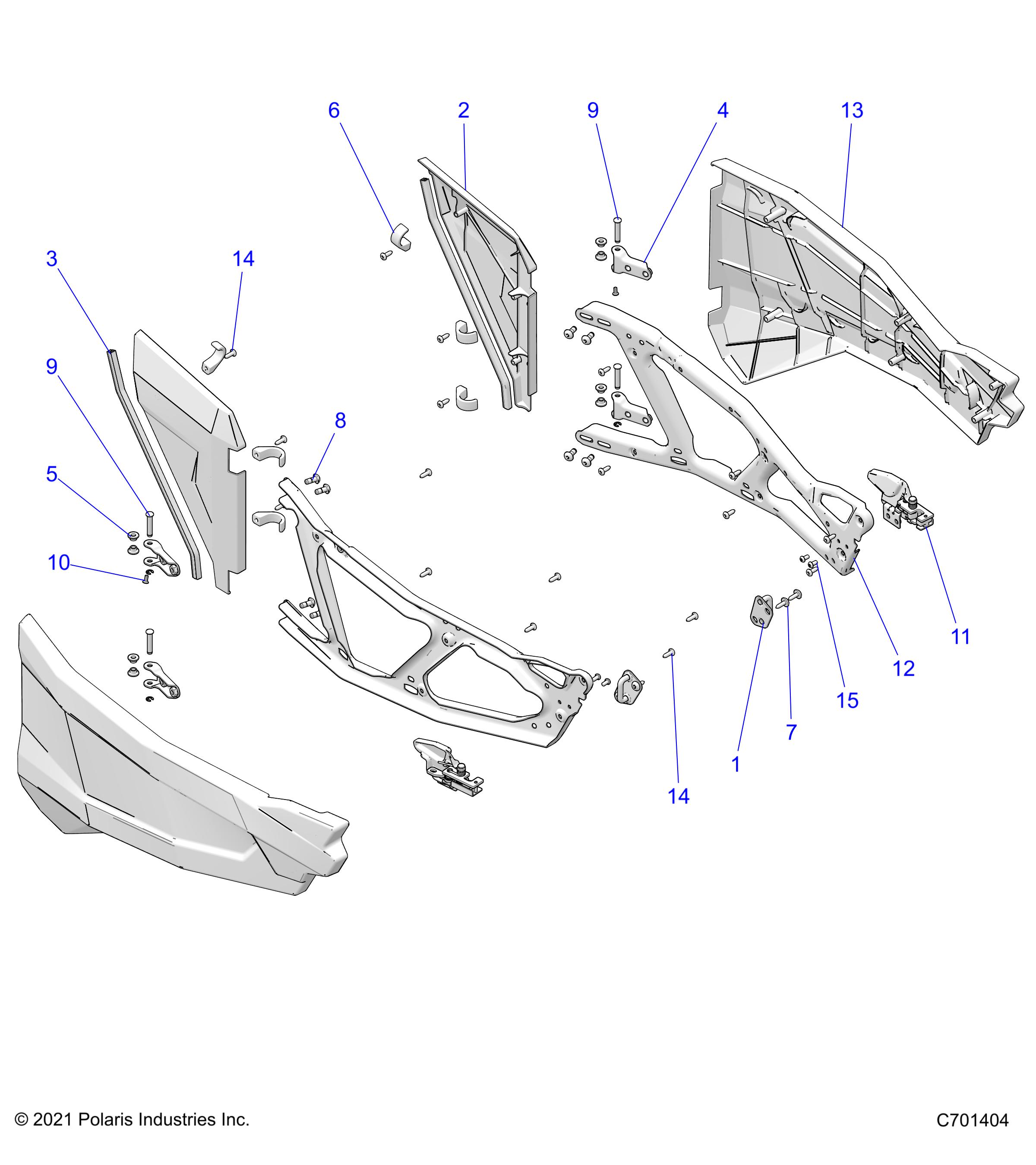 BODY, DOORS - Z23NAE99A/99B (C701404)