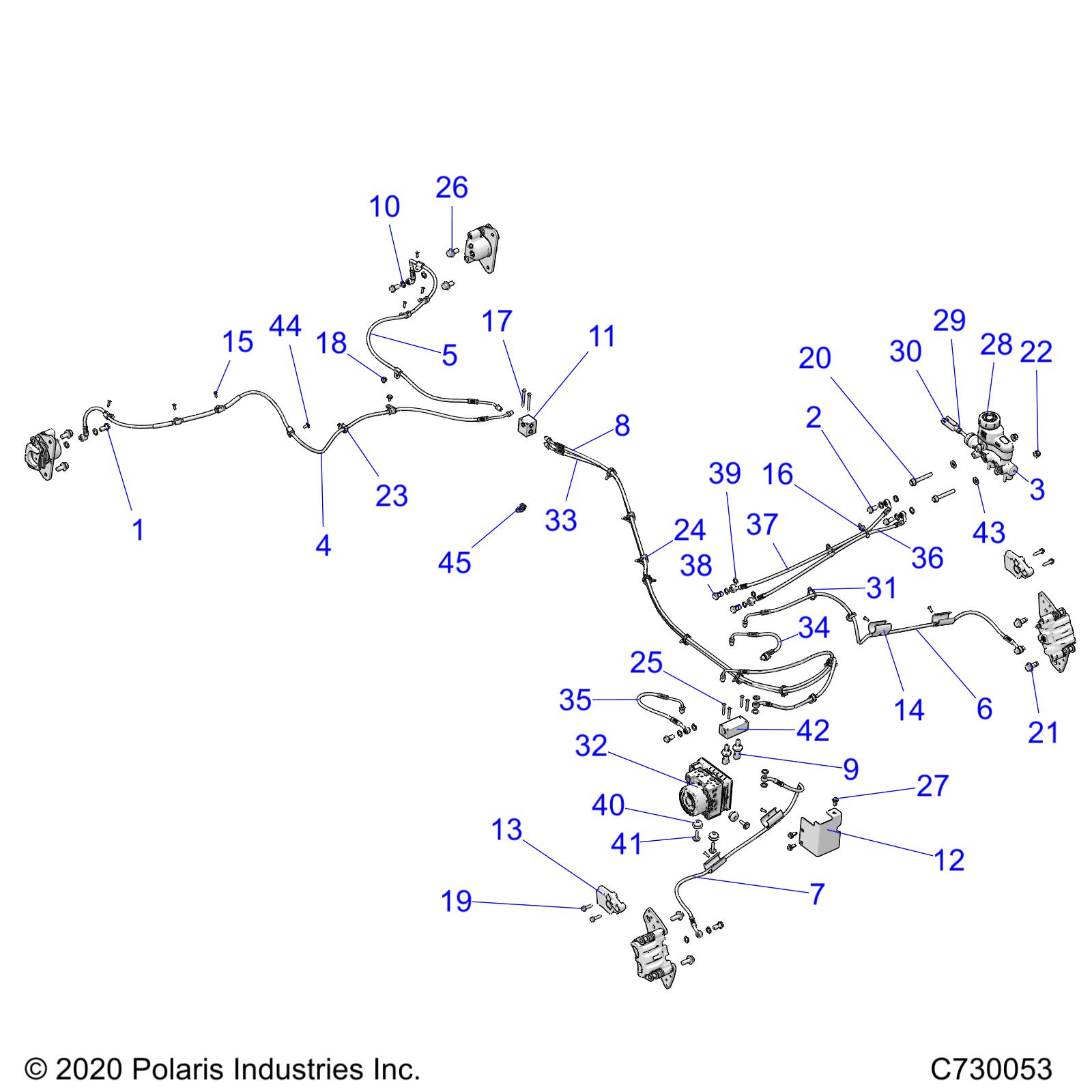 BRAKES, BRAKE LINES AND MASTER CYLINDER - R21RRP99CW (C730053)