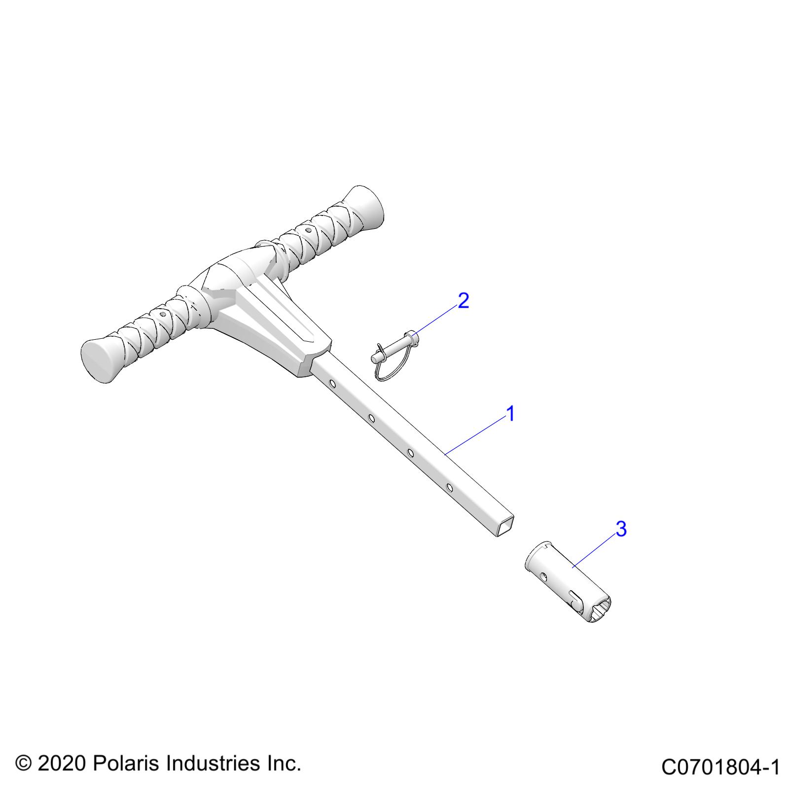 BODY, GRAB BAR, PASSENGER - Z20CHA57K2 (C0701804-1)