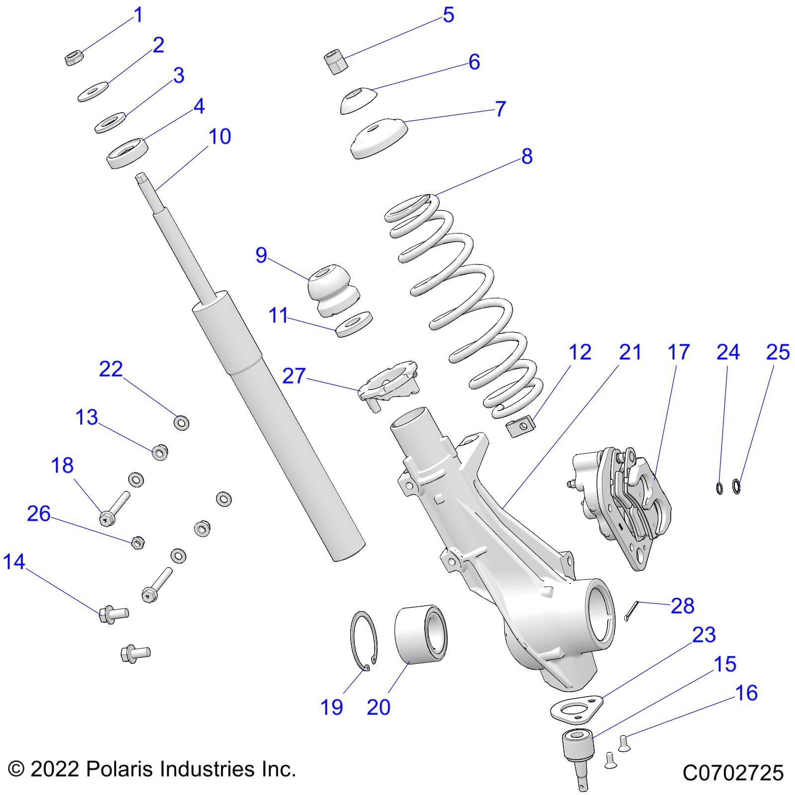 SUSPENSION, FRONT STRUT - R22MAAE4F4/F9 (C0702725)