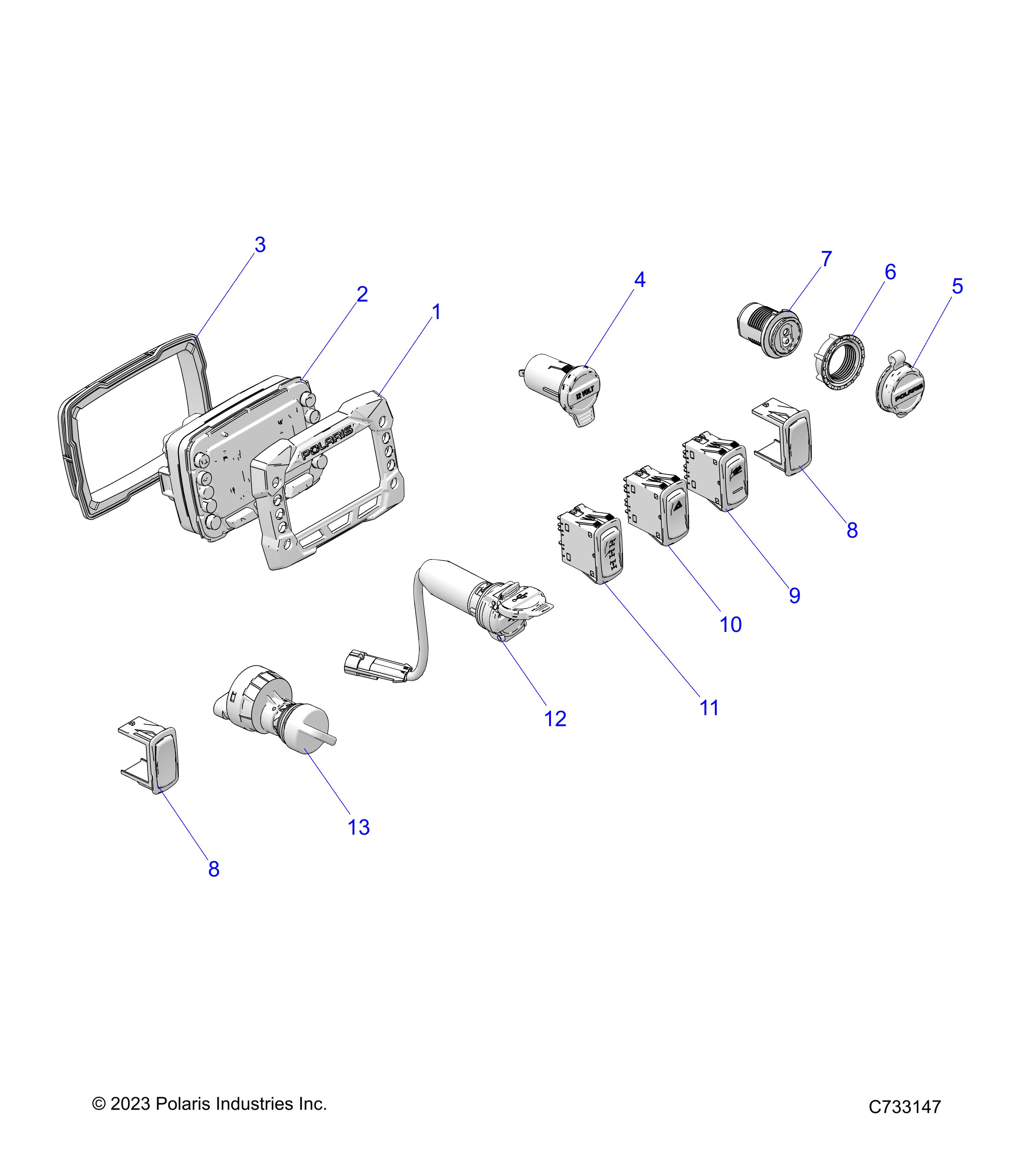 ELECTRICAL, DASH INSTRUMENTS - R25MAE57D5 (C733147)