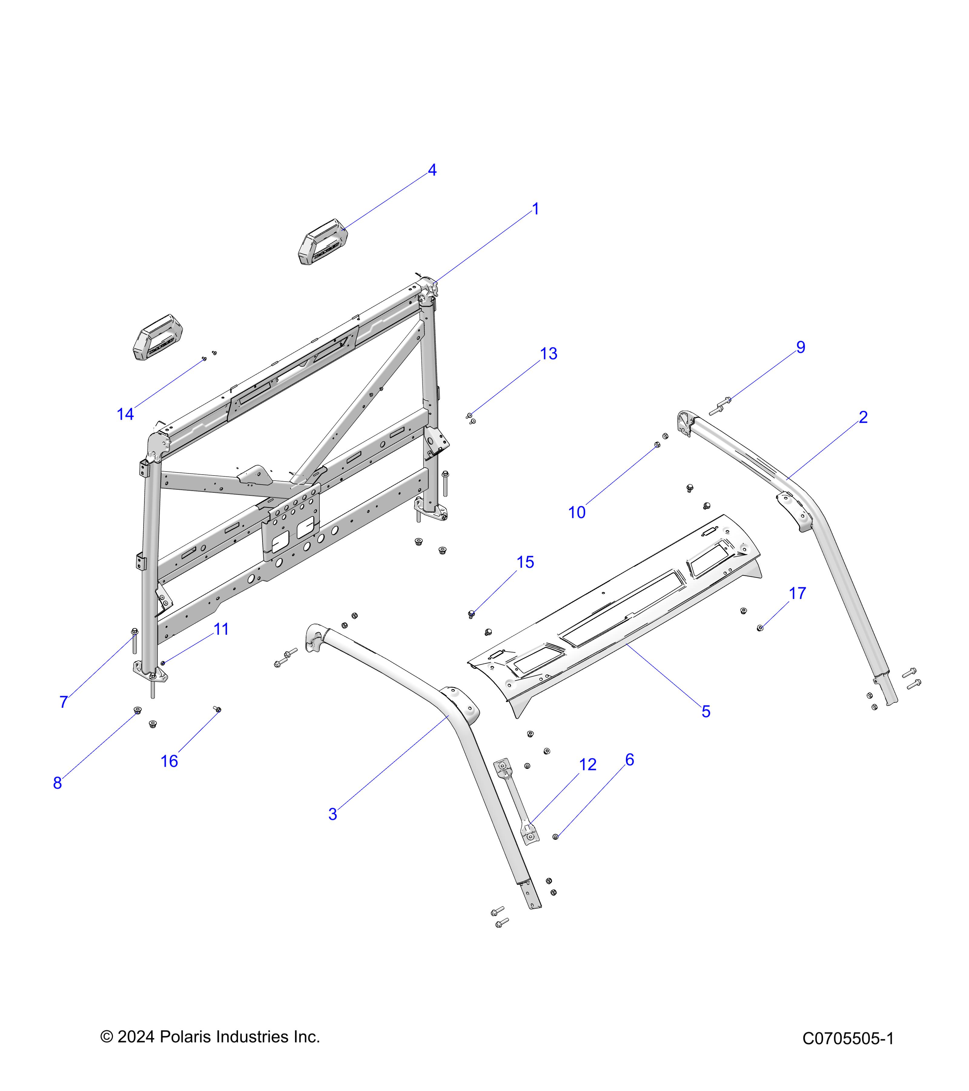 CHASSIS, CAB FRAME - R25RRY99AS/BS/AL/BL/AP/BP/A9/B9/AF/BF/AK/BK (C0705505-1)