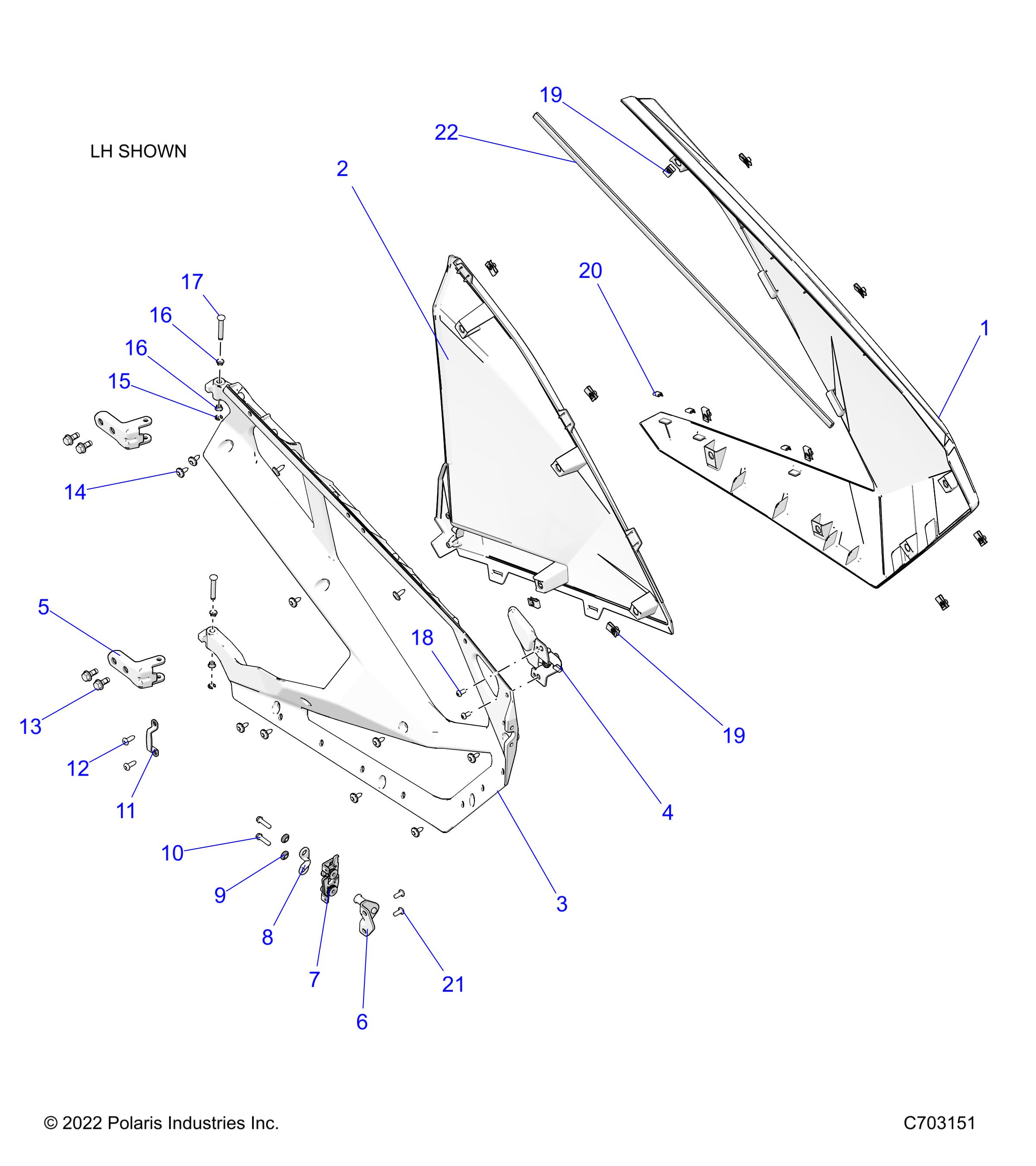 BODY, DOORS - Z23RGK2KAJ/BJ (C703151)