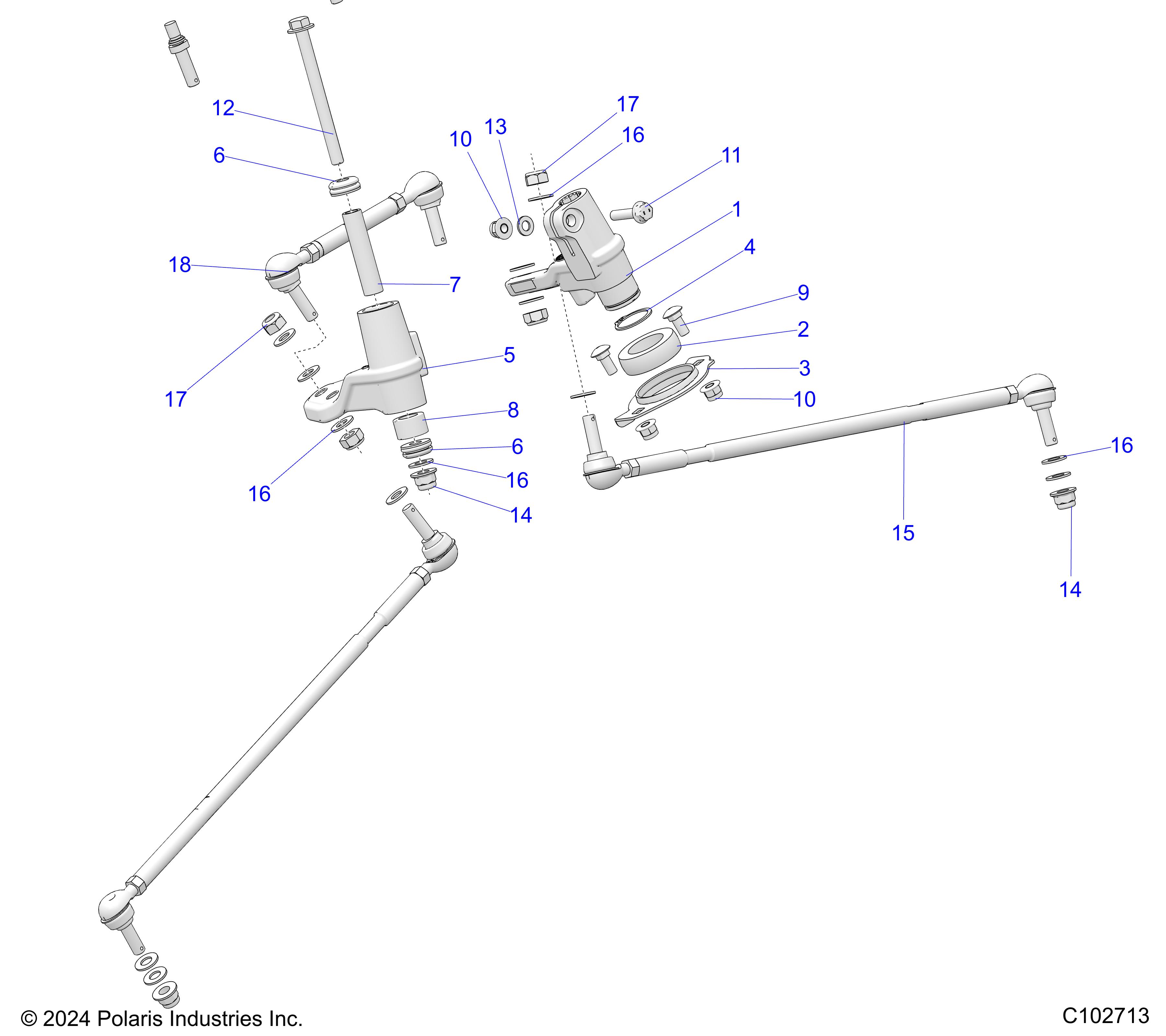 STEERING, IDLERS AND LINKS - A25SLZ95AF (C102713)