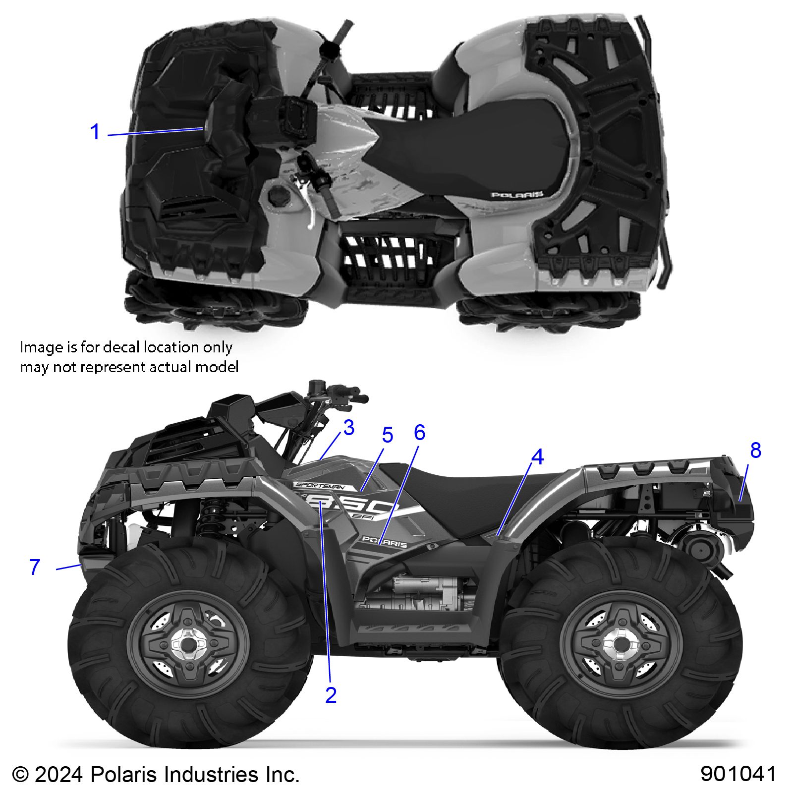 BODY, DECALS GRAPHIC - A25SXN85A4 (901041)