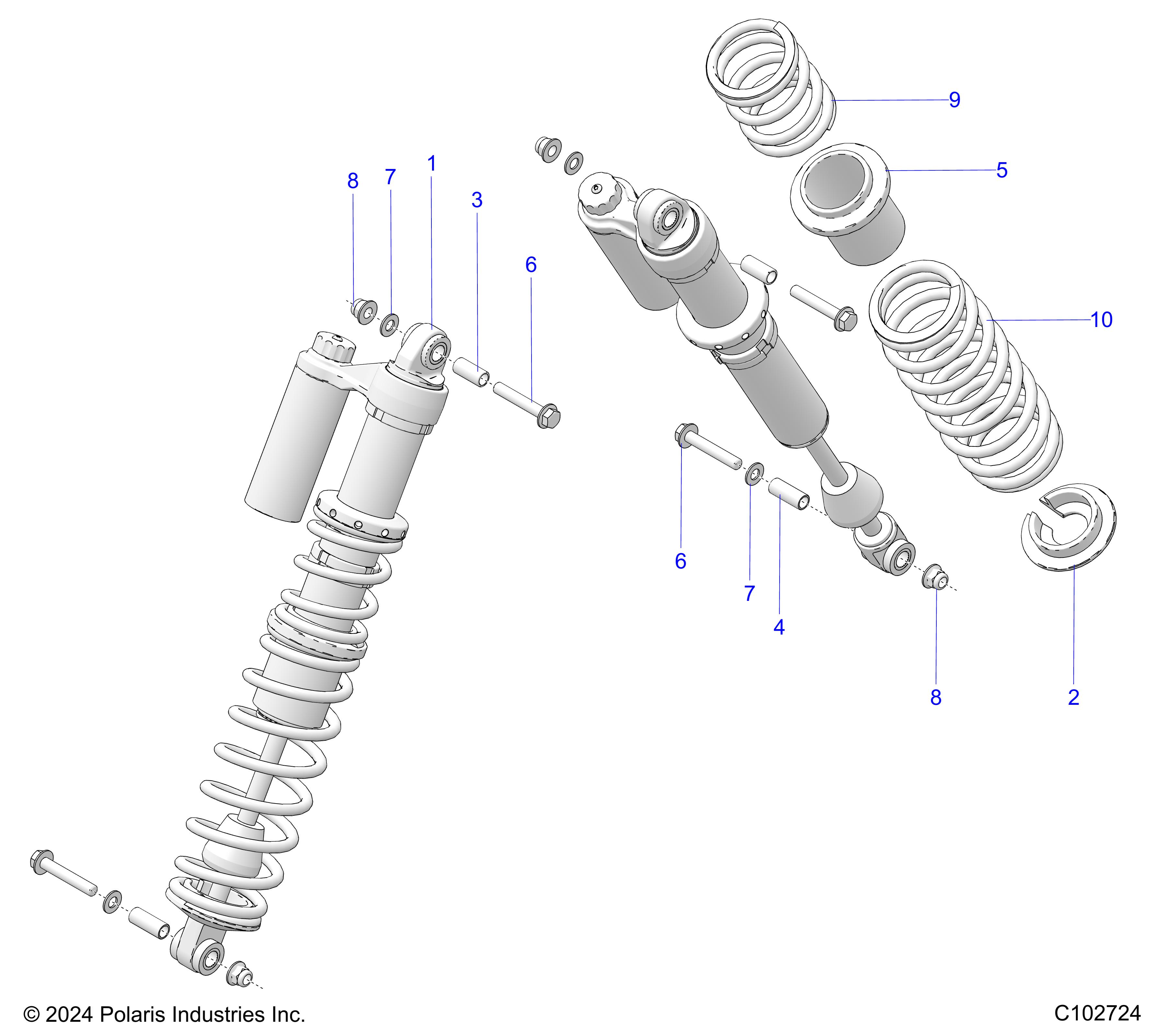 SUSPENSION, REAR SHOCK MOUNTING - A25SLE95CF/FF (C102724)