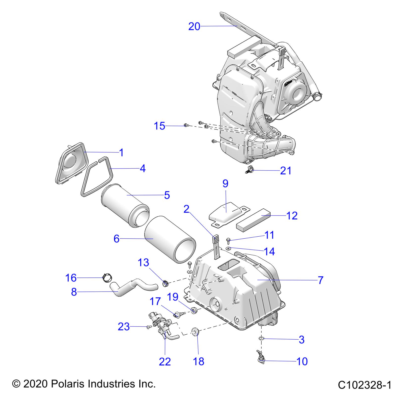 ENGINE, AIR INTAKE - A20SYE85AP/CAP (C102328-1)