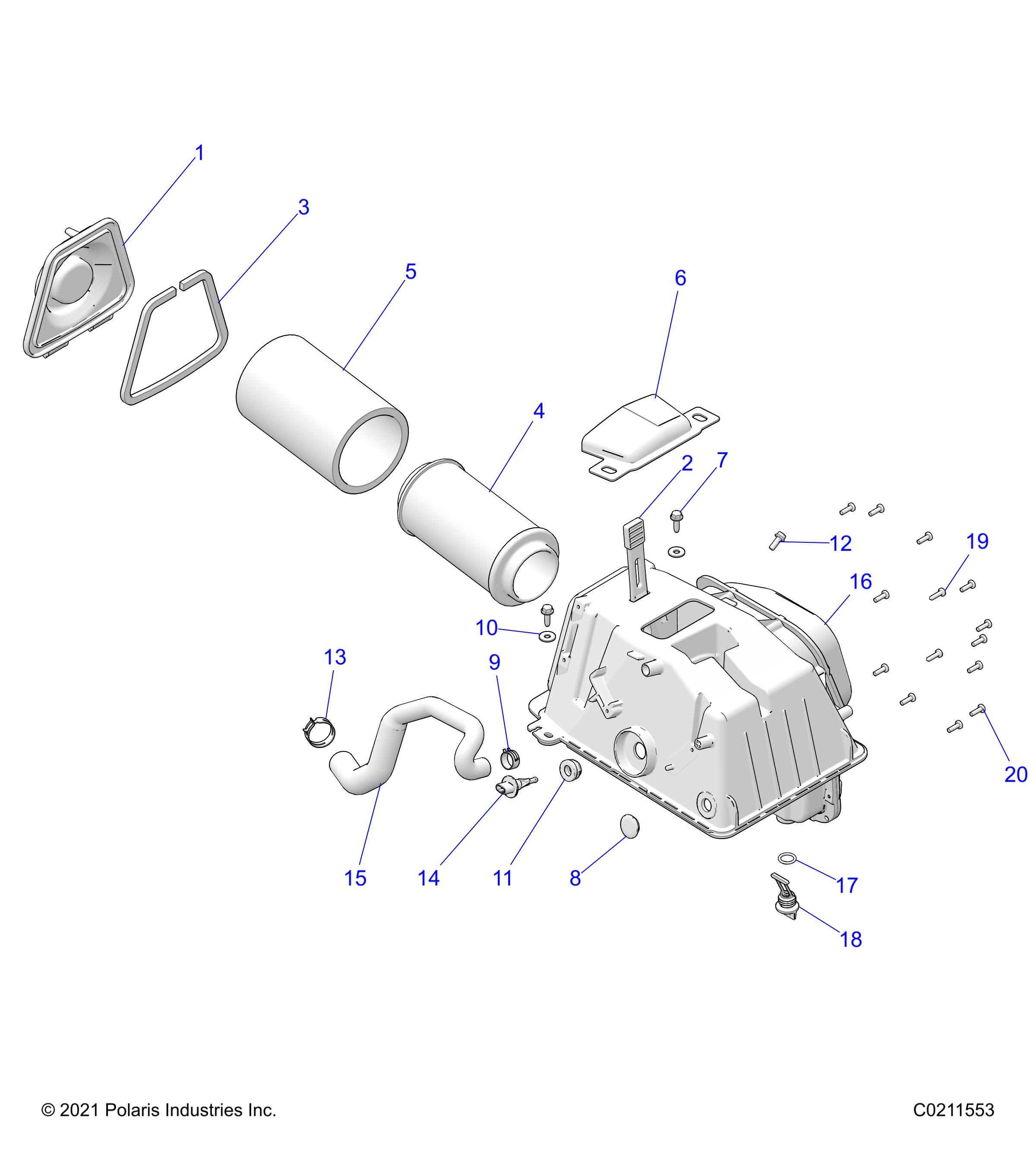 ENGINE, AIR INTAKE - A25SLE95PN (C0211553)