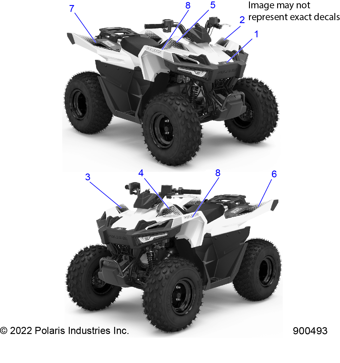 BODY, DECALS, GRAPHICS - A23HBB07N3/N7 (900493)