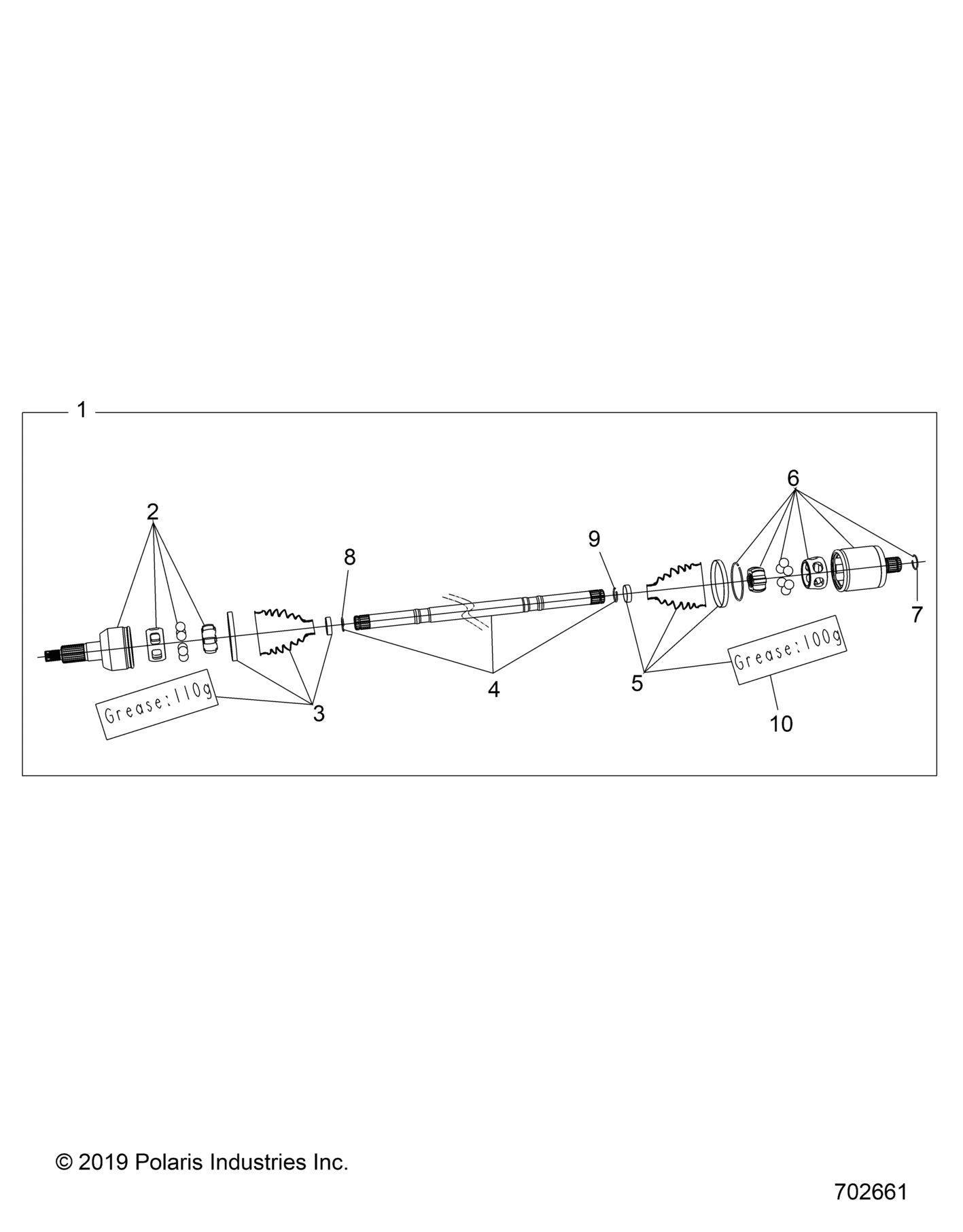 DRIVE TRAIN, DRIVE SHAFT, REAR - D26P4ED4D4 (702661)