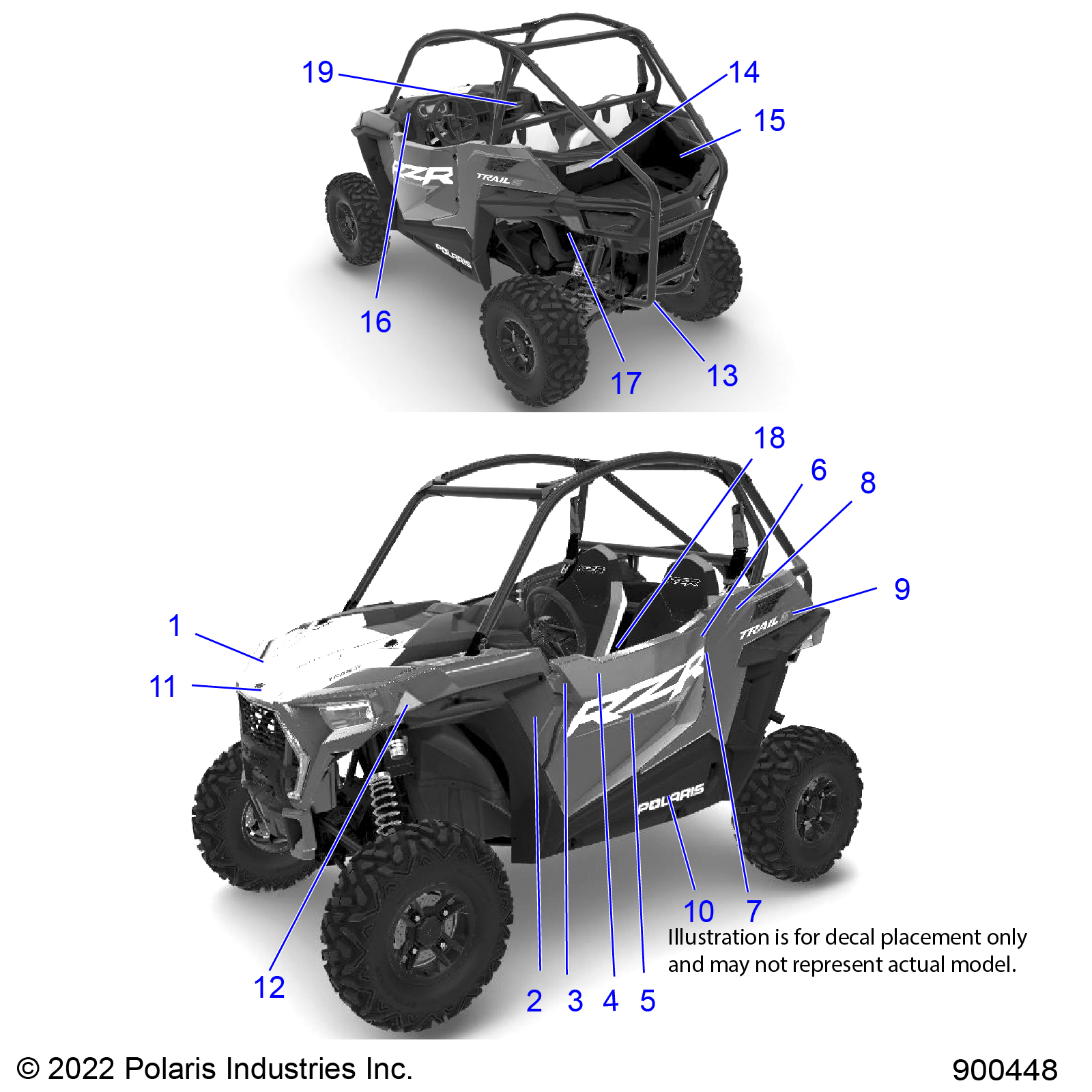 BODY, DECALS - Z22ASK99A4/B4/ASV99A4 (21RZRS-2)