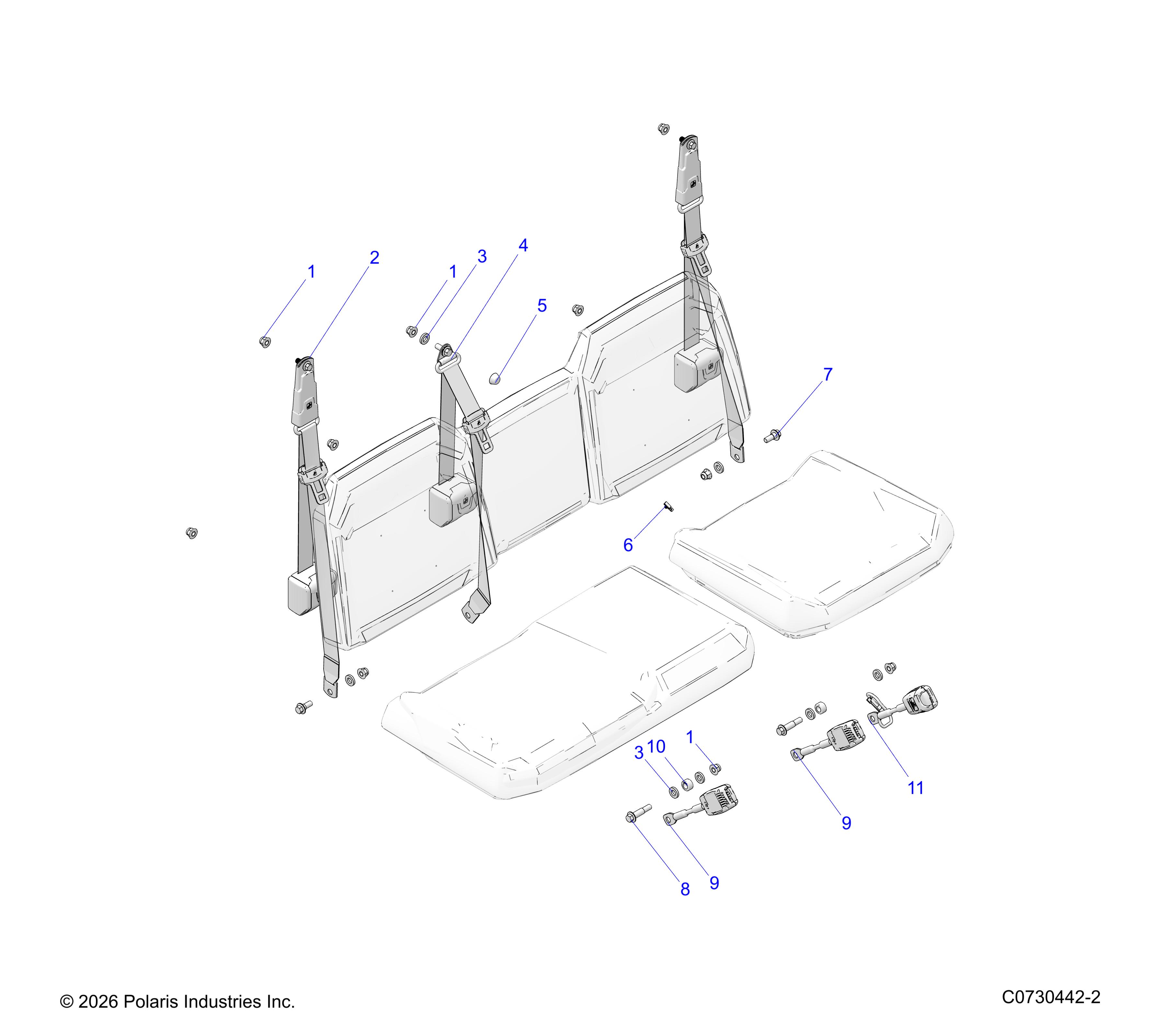 BODY, SEAT BELT MOUNTING - R26RRE99A9/AF/AH/AB/AS/B9/BF/BH/BB/BS (C0730442-2)