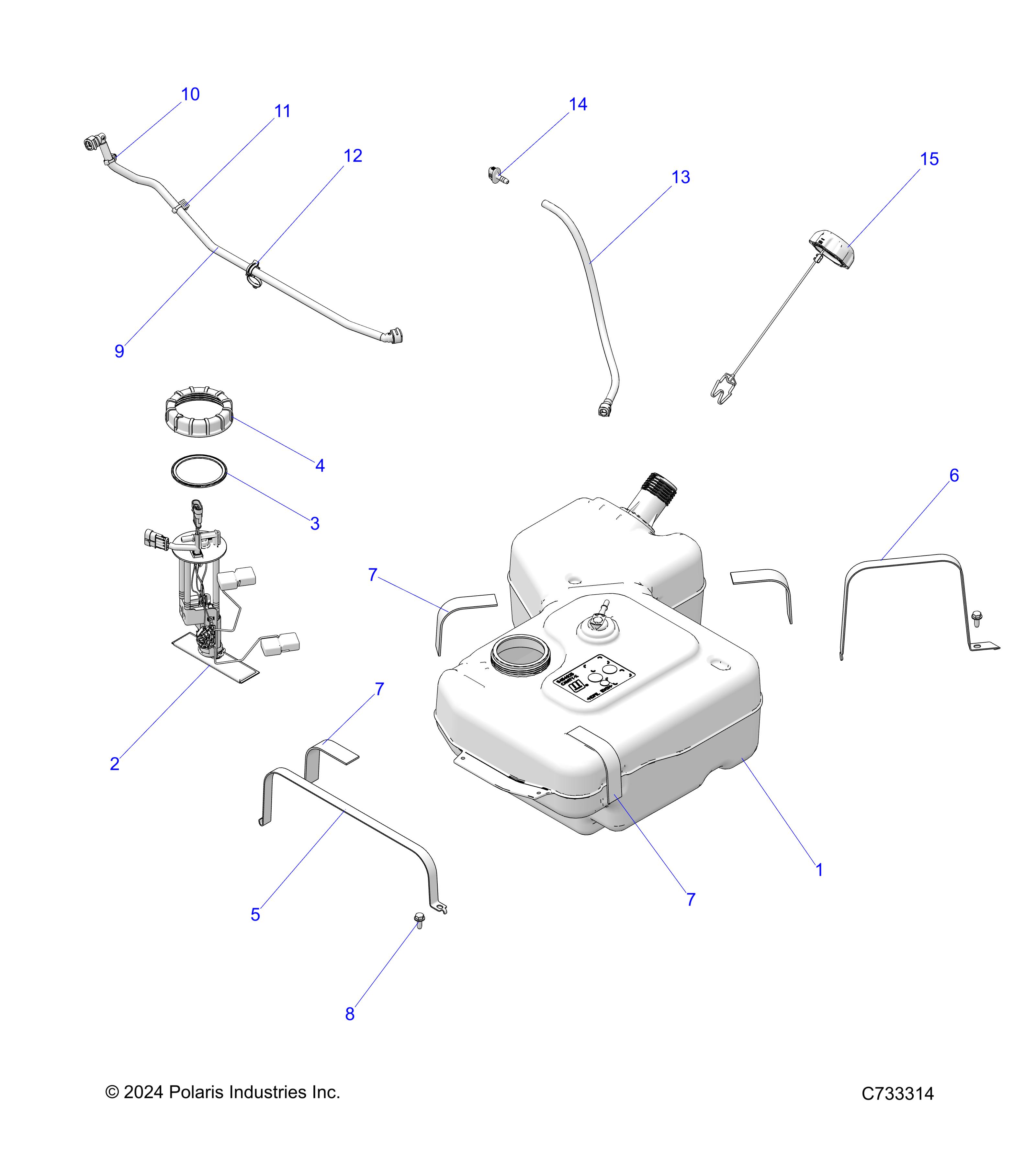 FUEL SYSTEMS, FUEL TANK - R25T6A99A1/B1 (C733314)