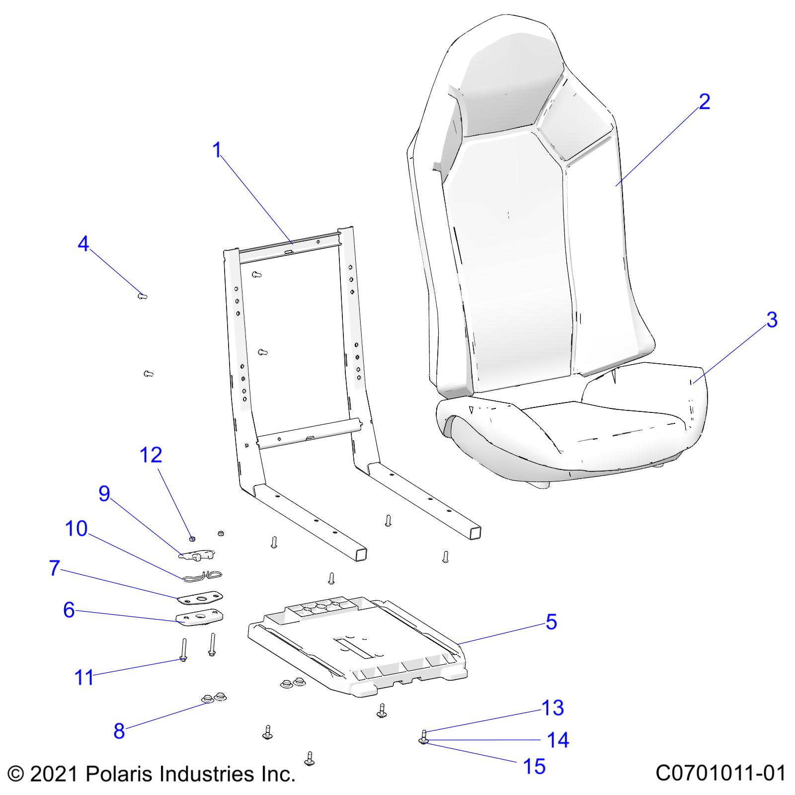 BODY, SEAT ASM. AND SLIDER - Z22A5A87A2(C0701011-01)