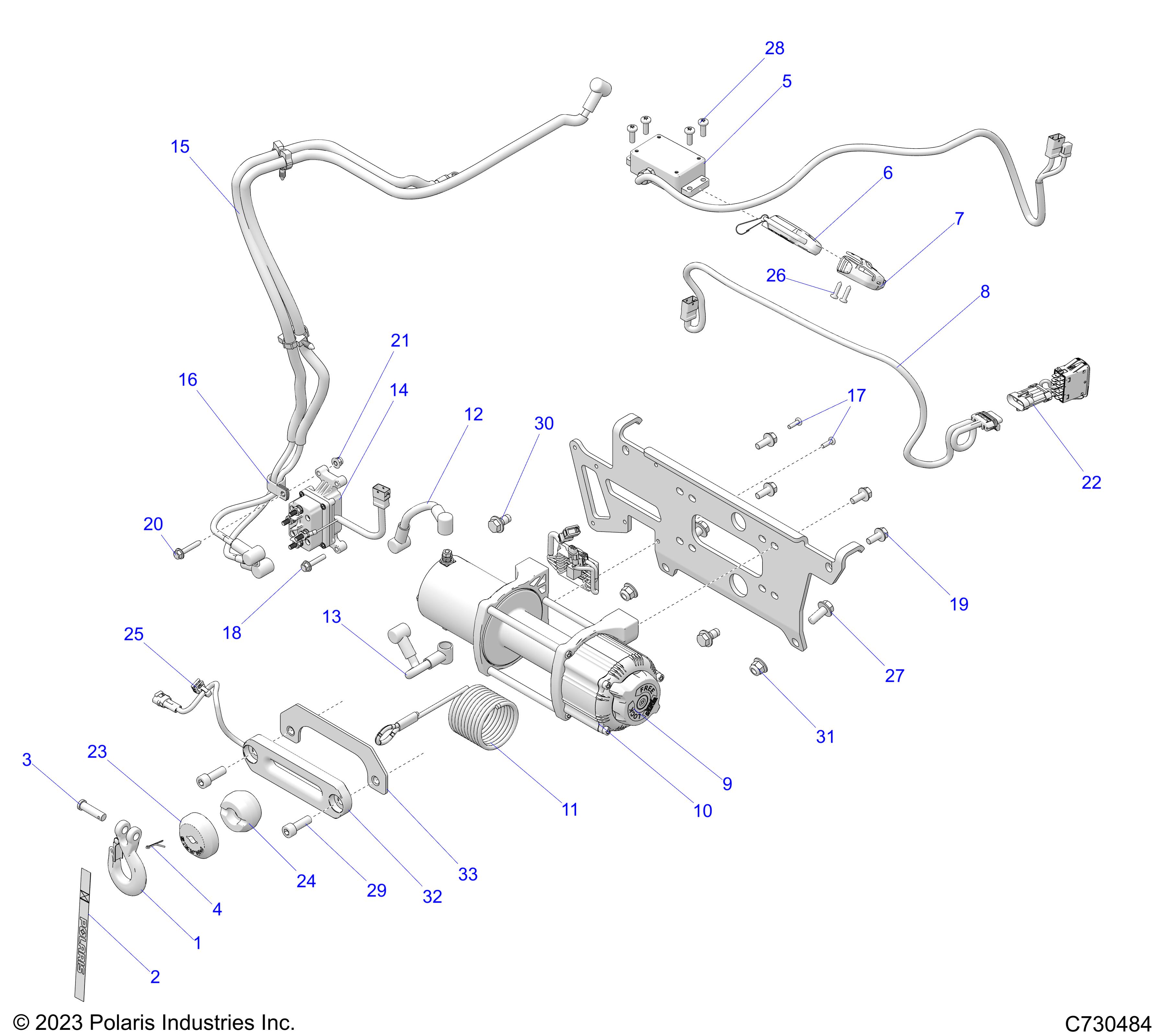 BODY, WINCH - (R23RRV99AC/RR299AC) (C730787)