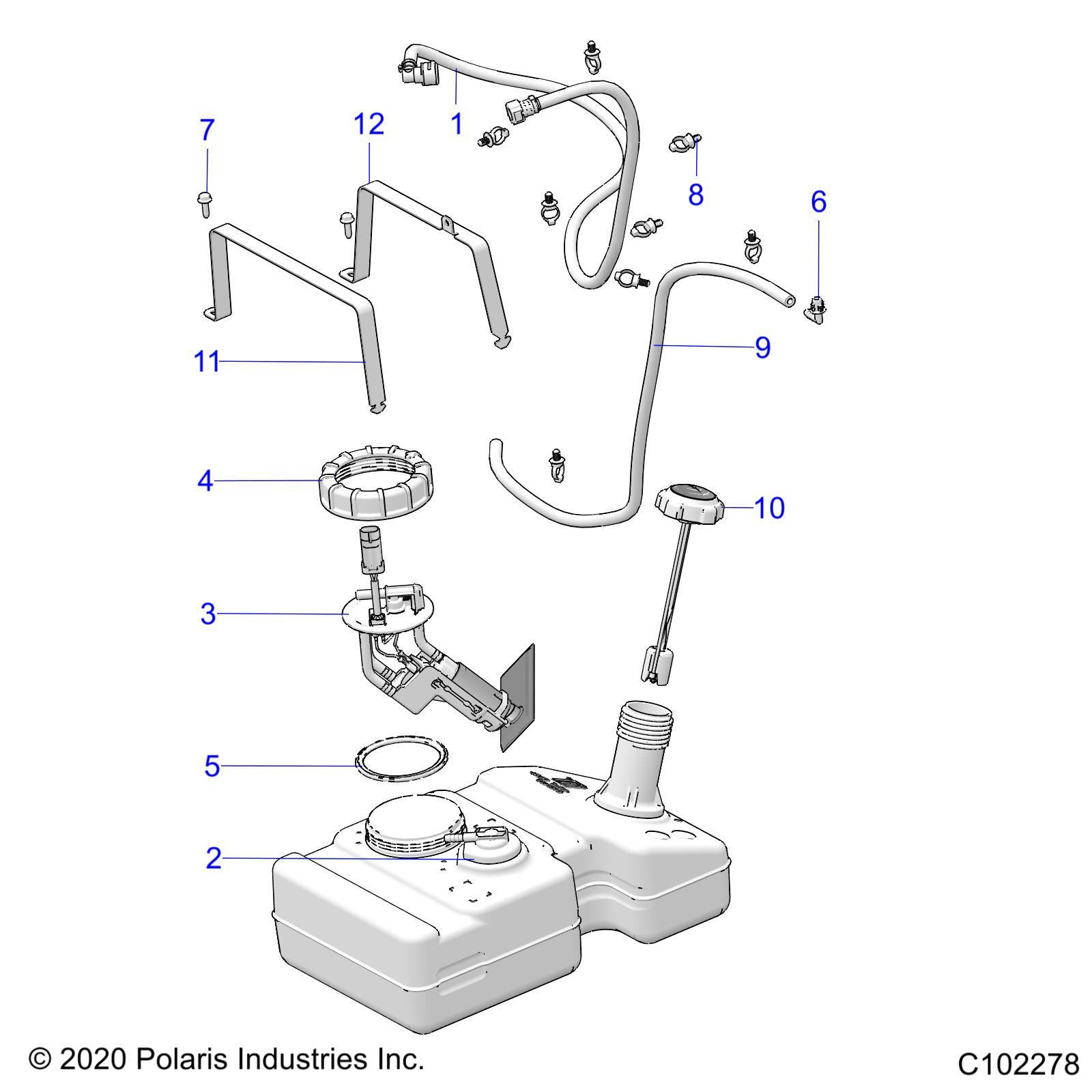 BODY, FUEL TANK - A21HAB15N2 (C102278)