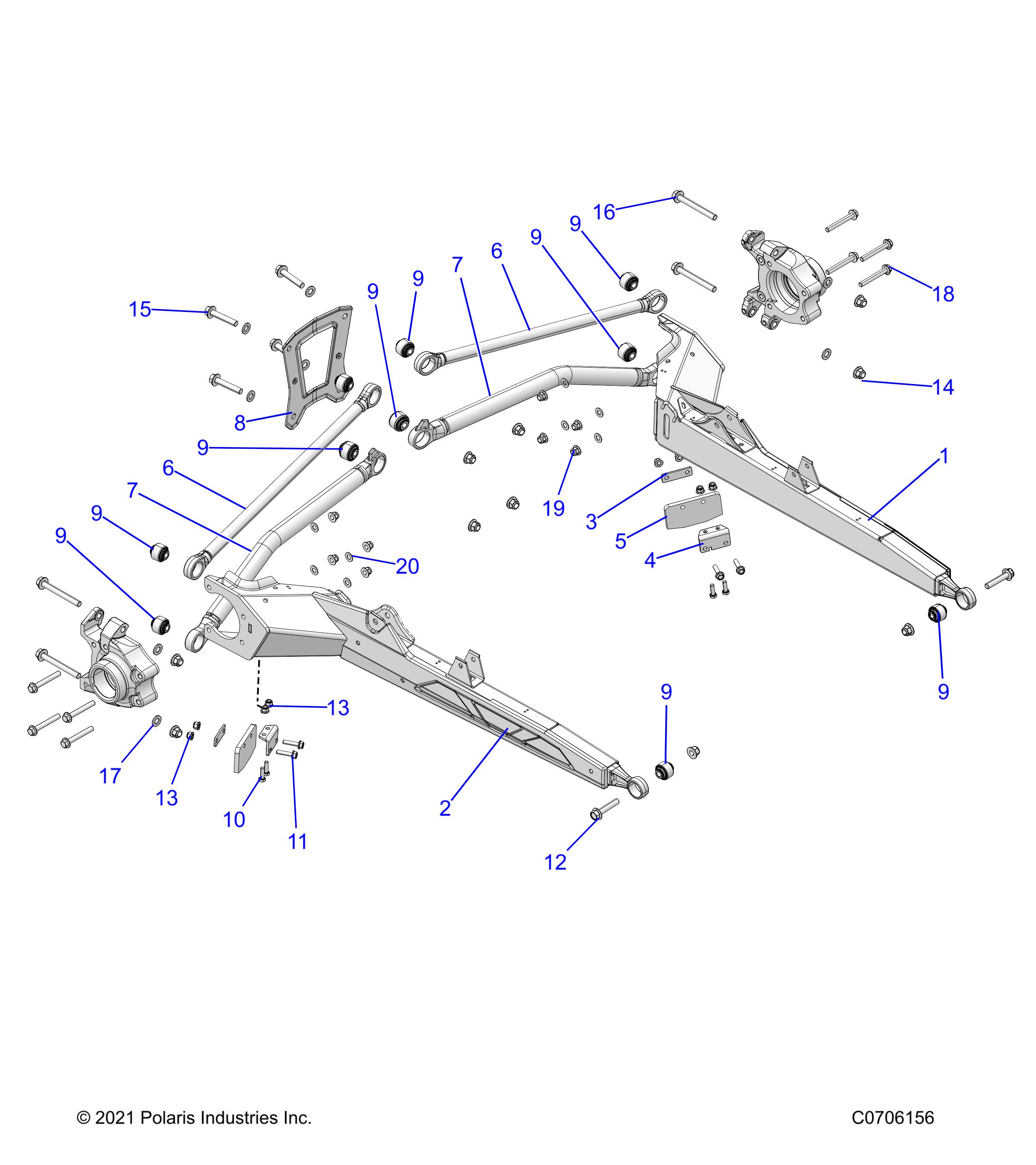 SUSPENSION, REAR CONTROL ARMS - Z22MAE92AJ/BJ/AD/BD/AG/BG (C0706156)