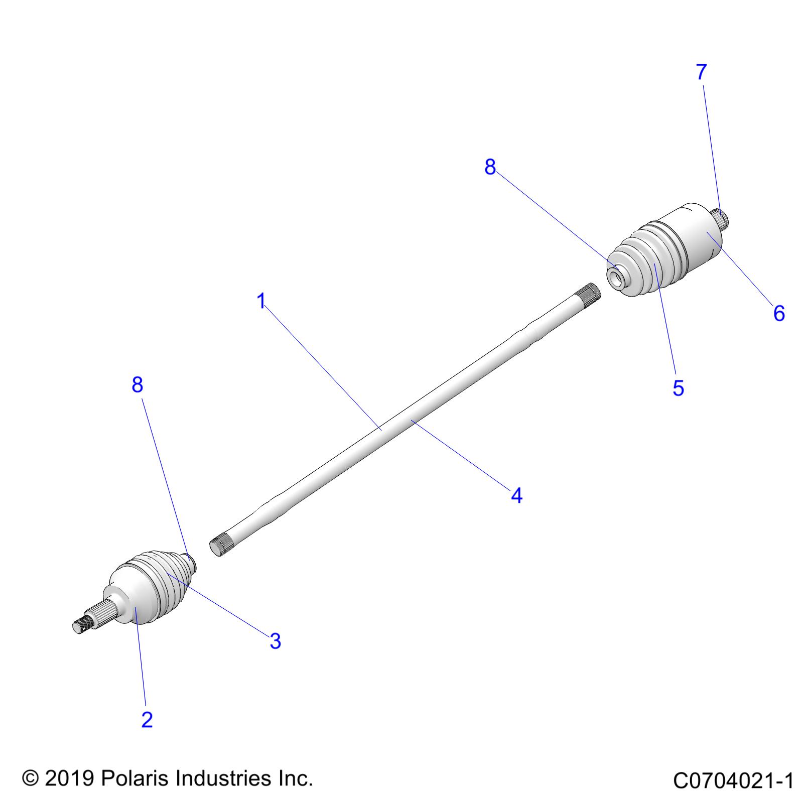 DRIVE TRAIN, HALF SHAFT, REAR - Z20P4E92AC/BC/F92AC ()