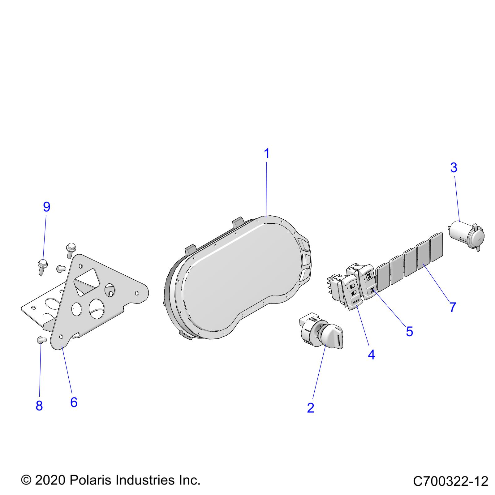 ELECTRICAL, DASH INSTRUMENTS AND CONTROLS - Z20N4E99NC (C700322-12)