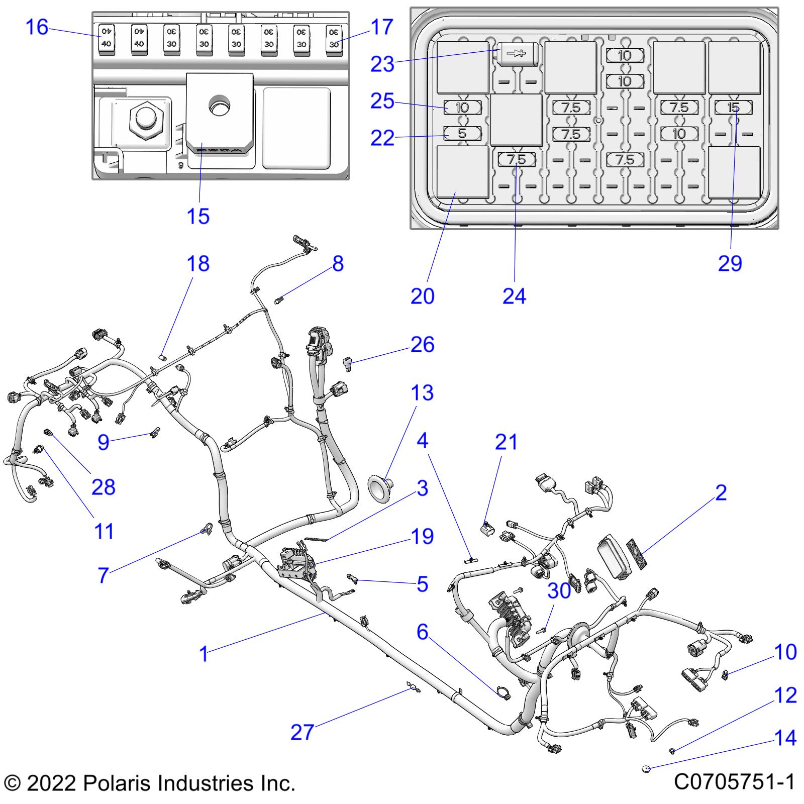 ELECTRICAL, WIRE HARNESS, CHASSIS - Z21RAE92BD/BJ (C0705751-1)