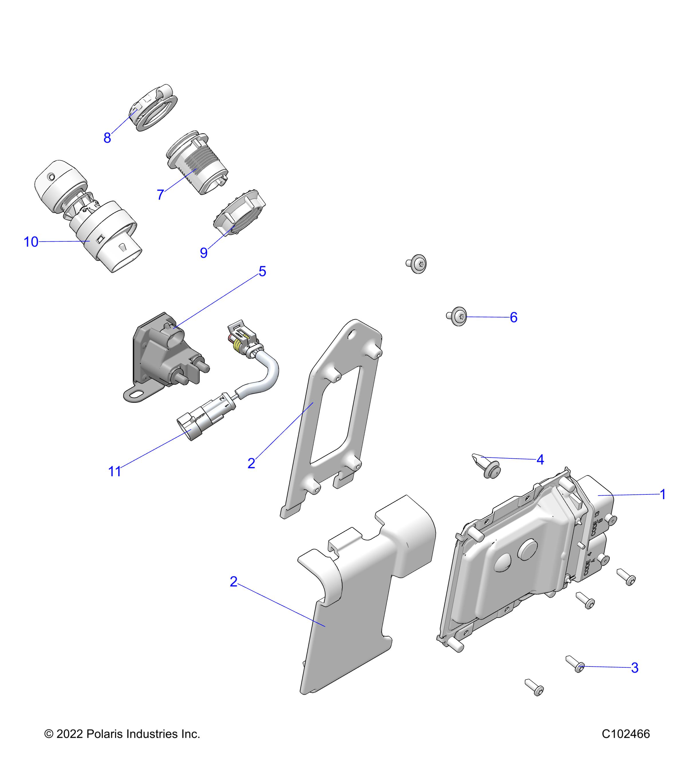 ELECTRICAL, SWITCHES, SENSORS and ECM - A22SEA50A1/A5 (C102466)