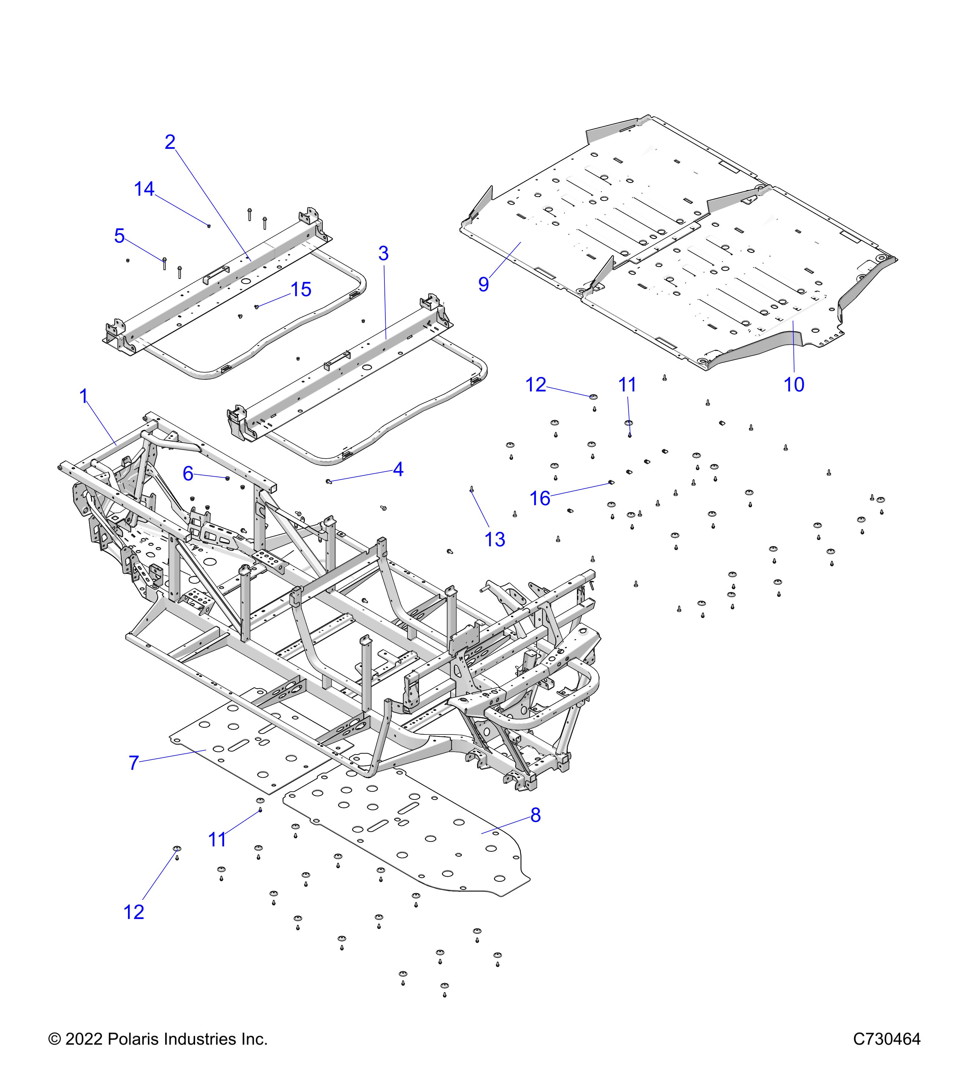 CHASSIS, FRAME  - R23M4A57B1/EB4/B9 (C730464)