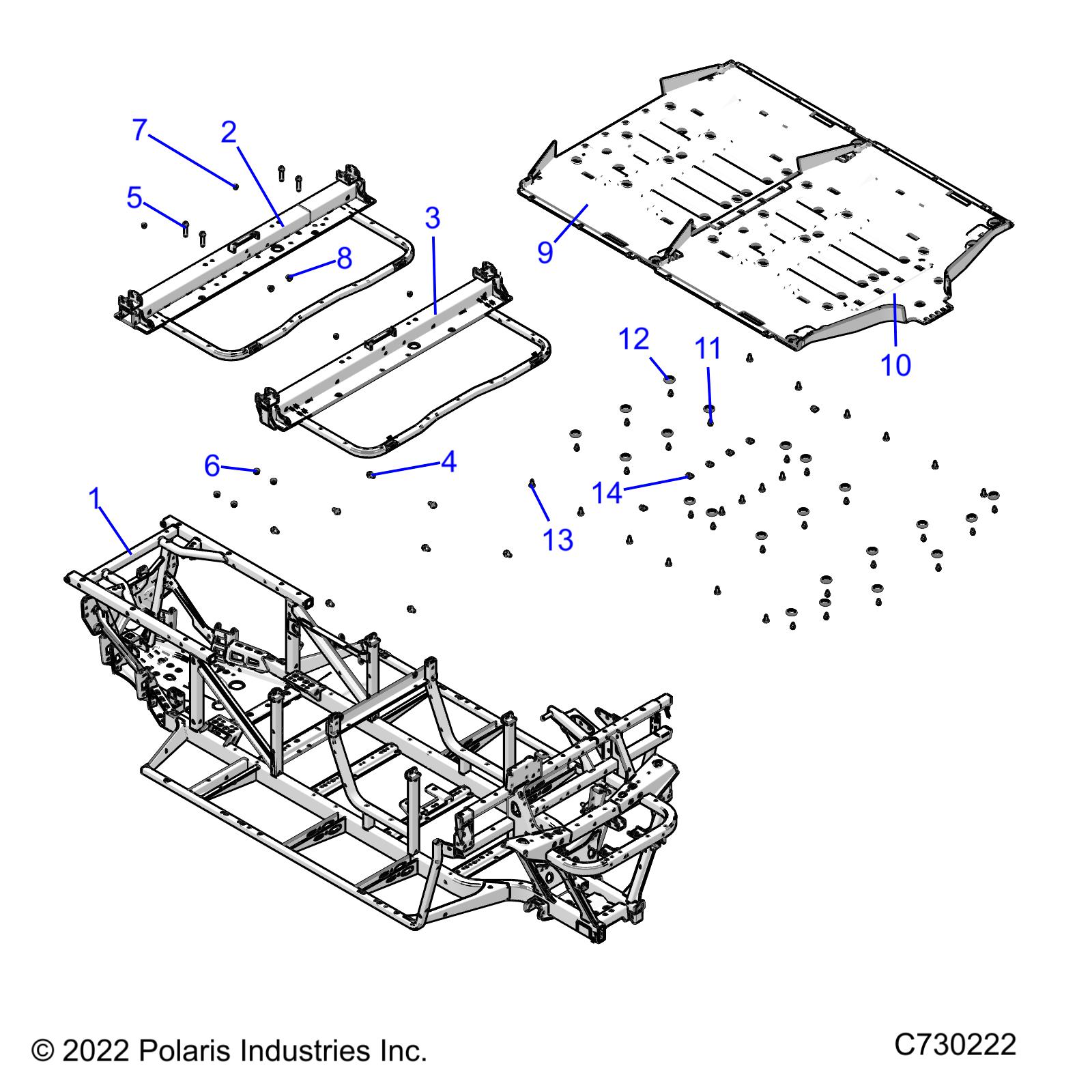 CHASSIS, FRAME  - R23M4U57B4/B9 (C730223)