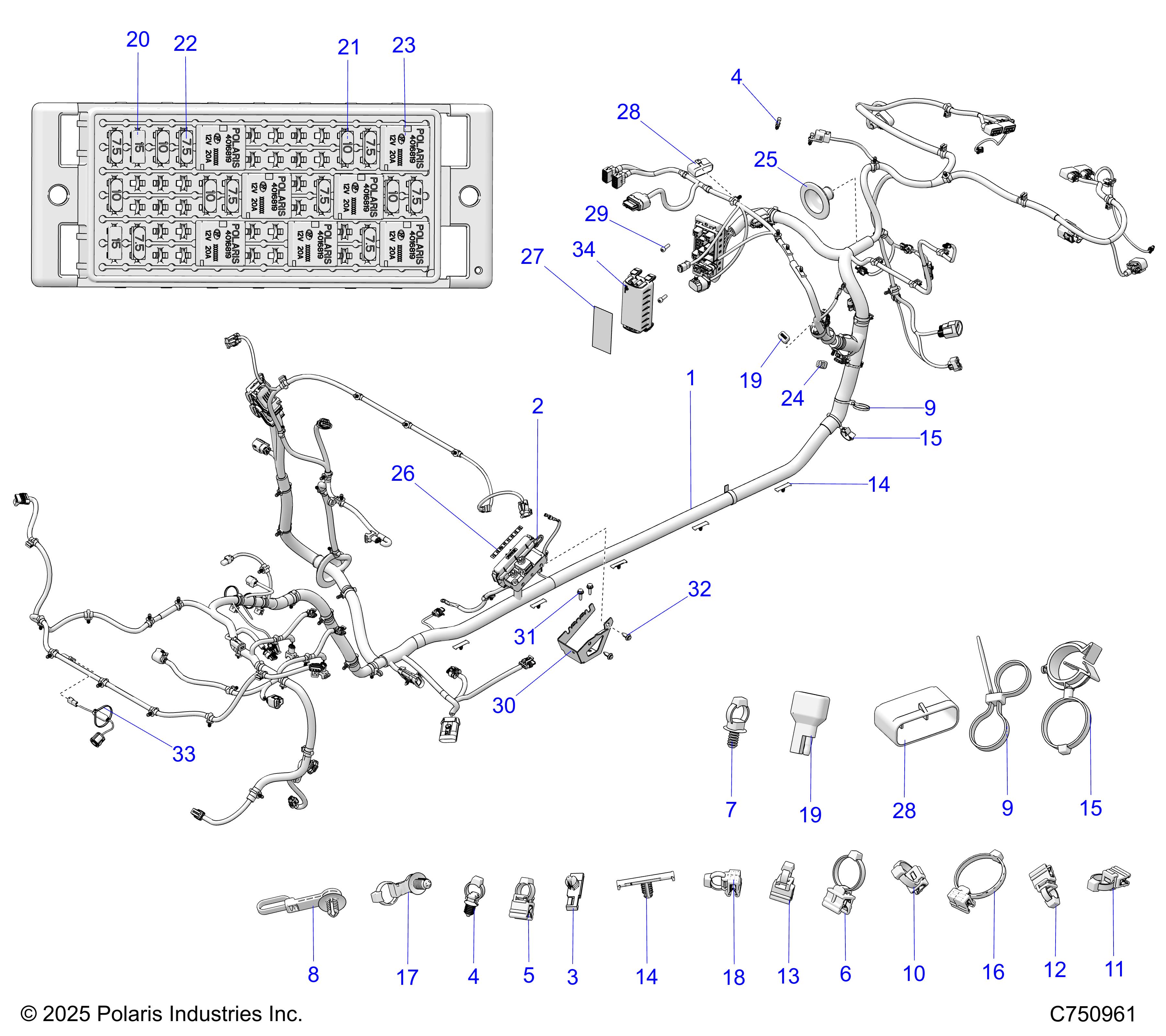 ELECTRICAL, WIRE HARNESS, CHASSIS - Z26S4E92A4/B4/A6/B6 (C750961)