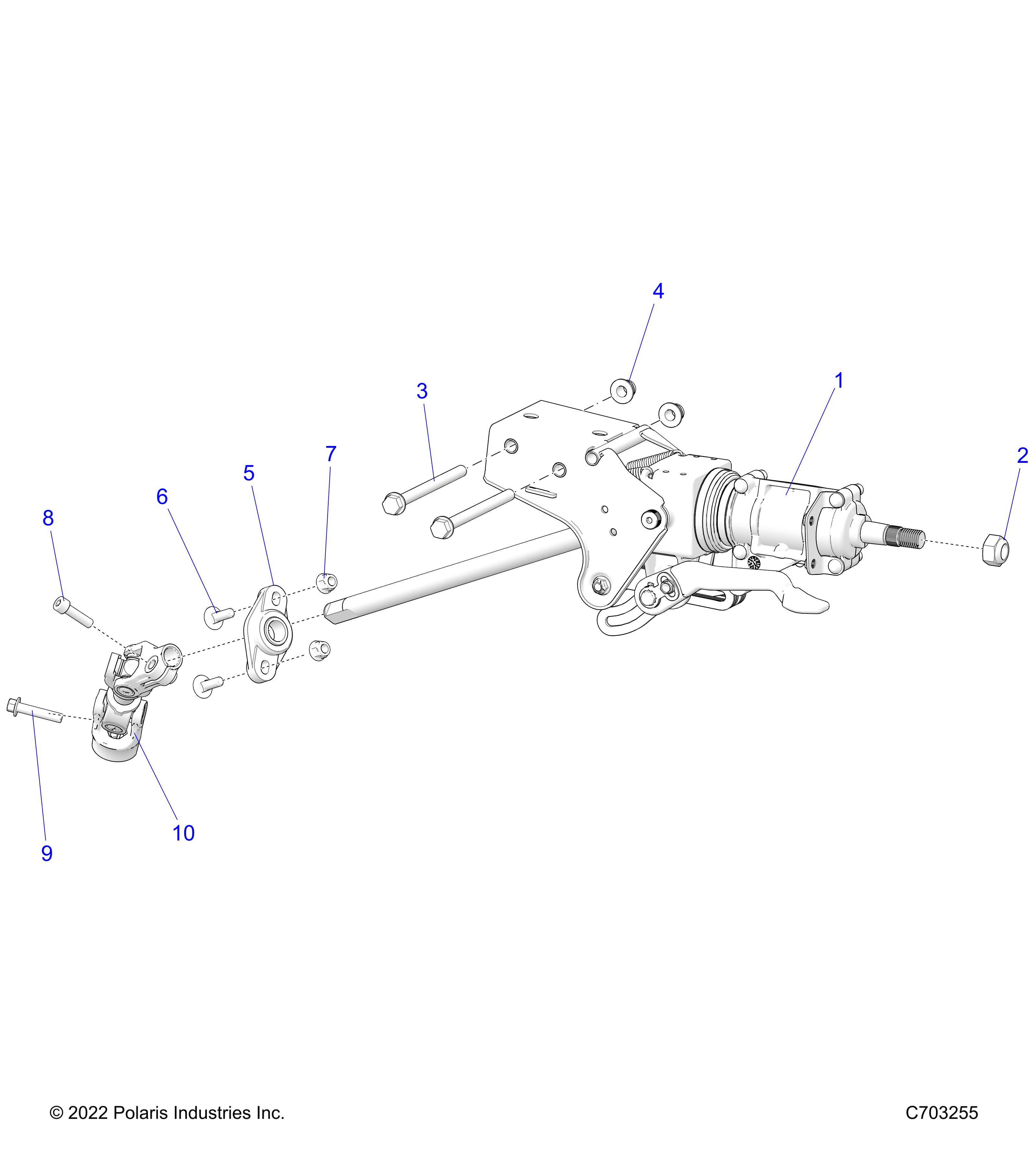 STEERING, LINKAGE, TILT AND RELATED, PREMIUM - Z23RGD2KAJ/AK/BJ/BK  (C703255)