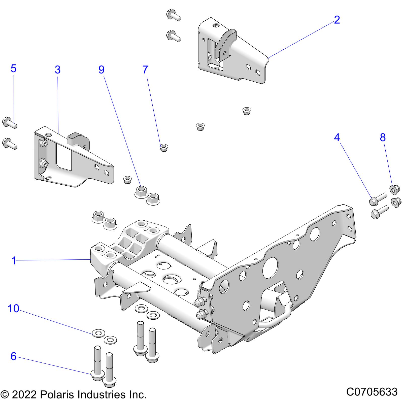 CHASSIS, MOUNTING, FRONT GEARCASE - Z21RAE92BD/BJ (C0705633)