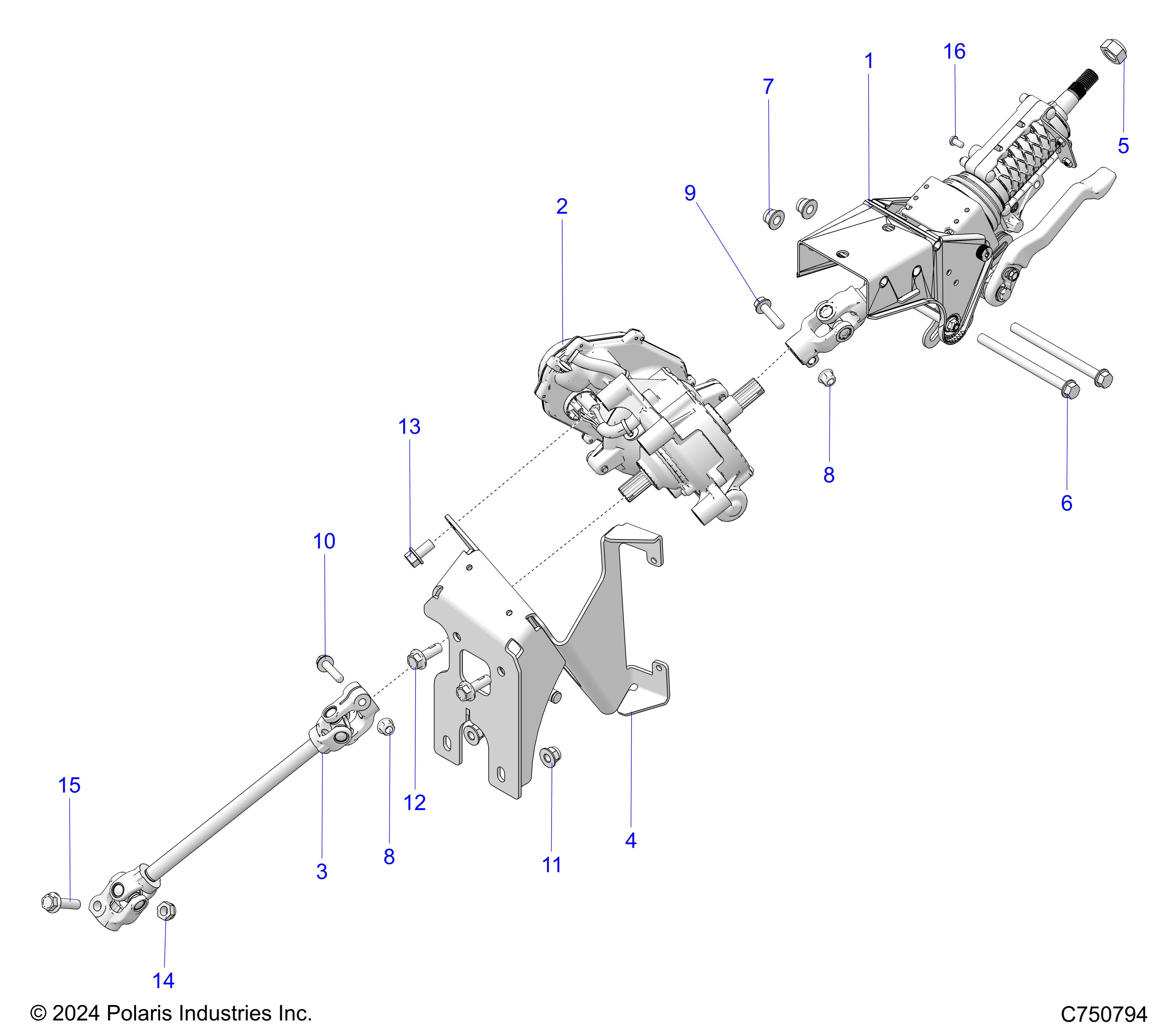 STEERING, STEERING ASM - Z25X4D92A/92B  (C750794)