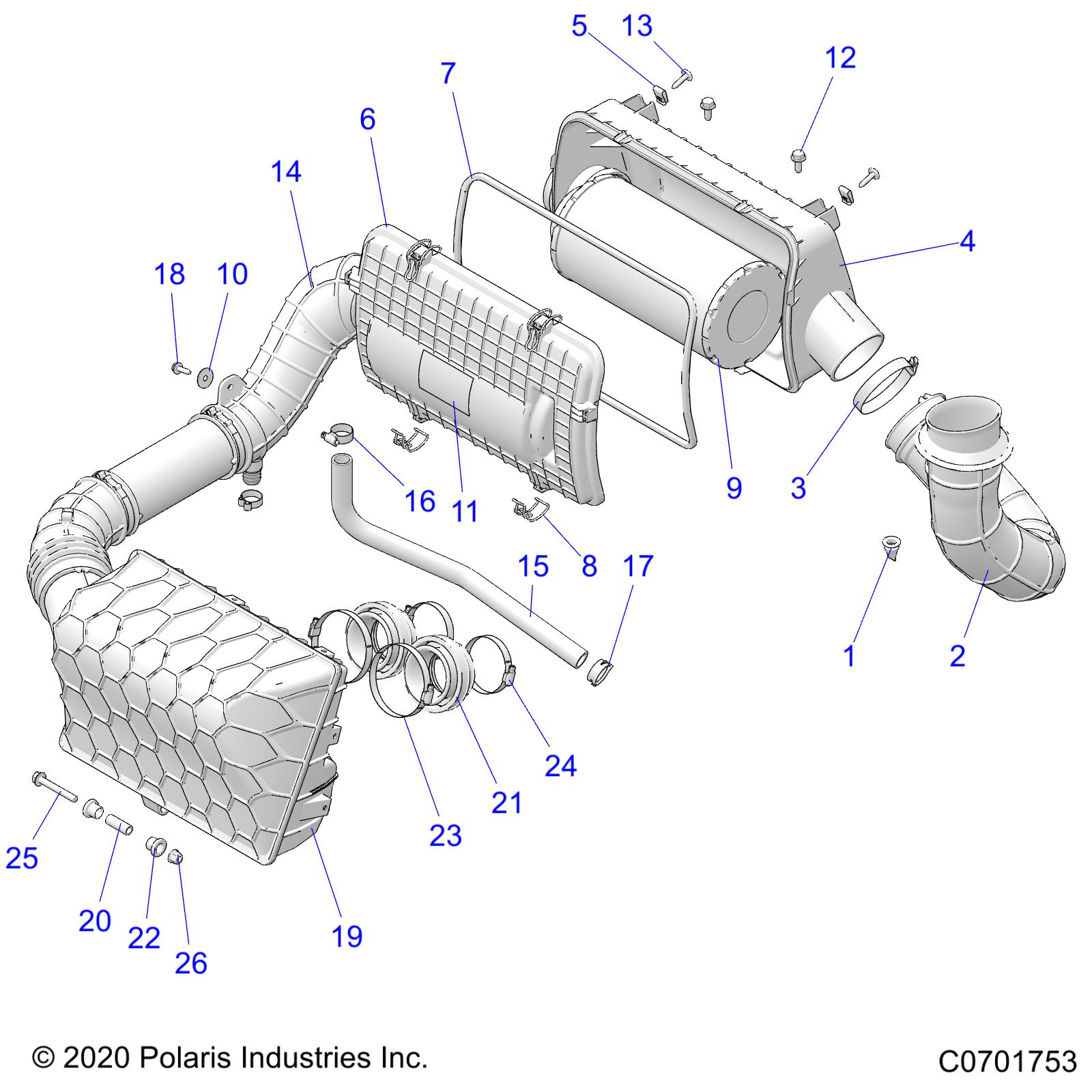 ENGINE, AIR INTAKE SYSTEM - Z21NAE99AC/AK/BC/BK/K99AG/AP/BG/BP (C701348)