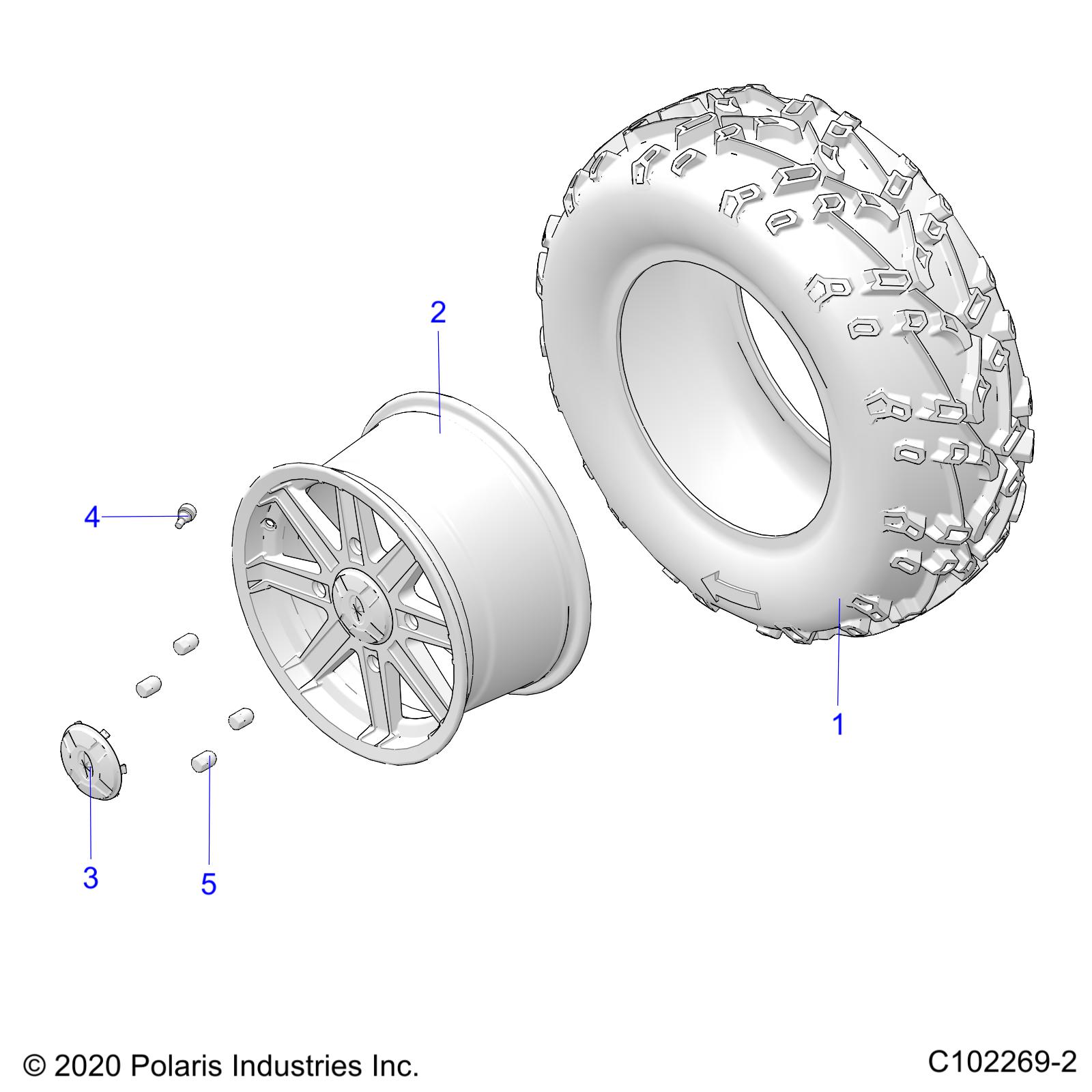 WHEELS, REAR - A25SVE95PG (C102269-2)