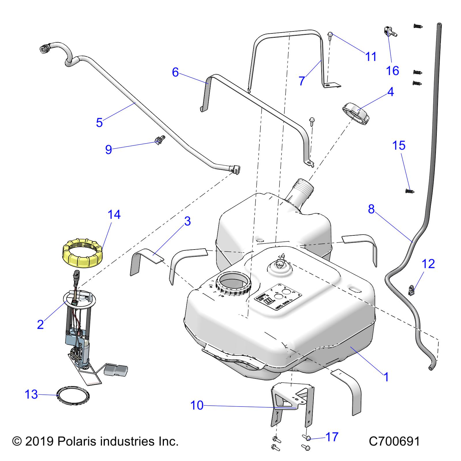 FUEL SYSTEM, FUEL TANK - R22RSJ99A9/B9/XA9 (C700691)