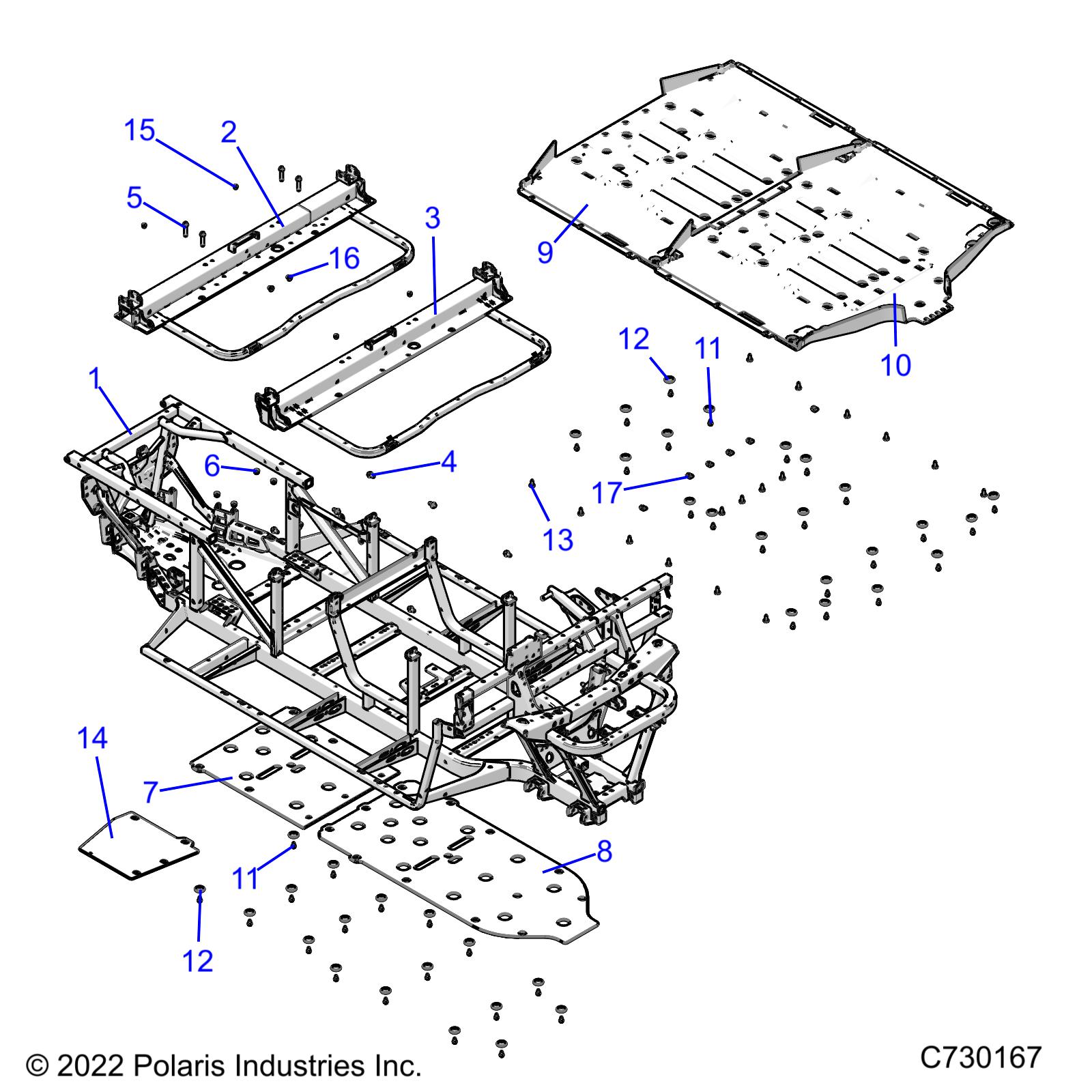 CHASSIS, FRAME  - R22M4K57B4/B2 (C730167)