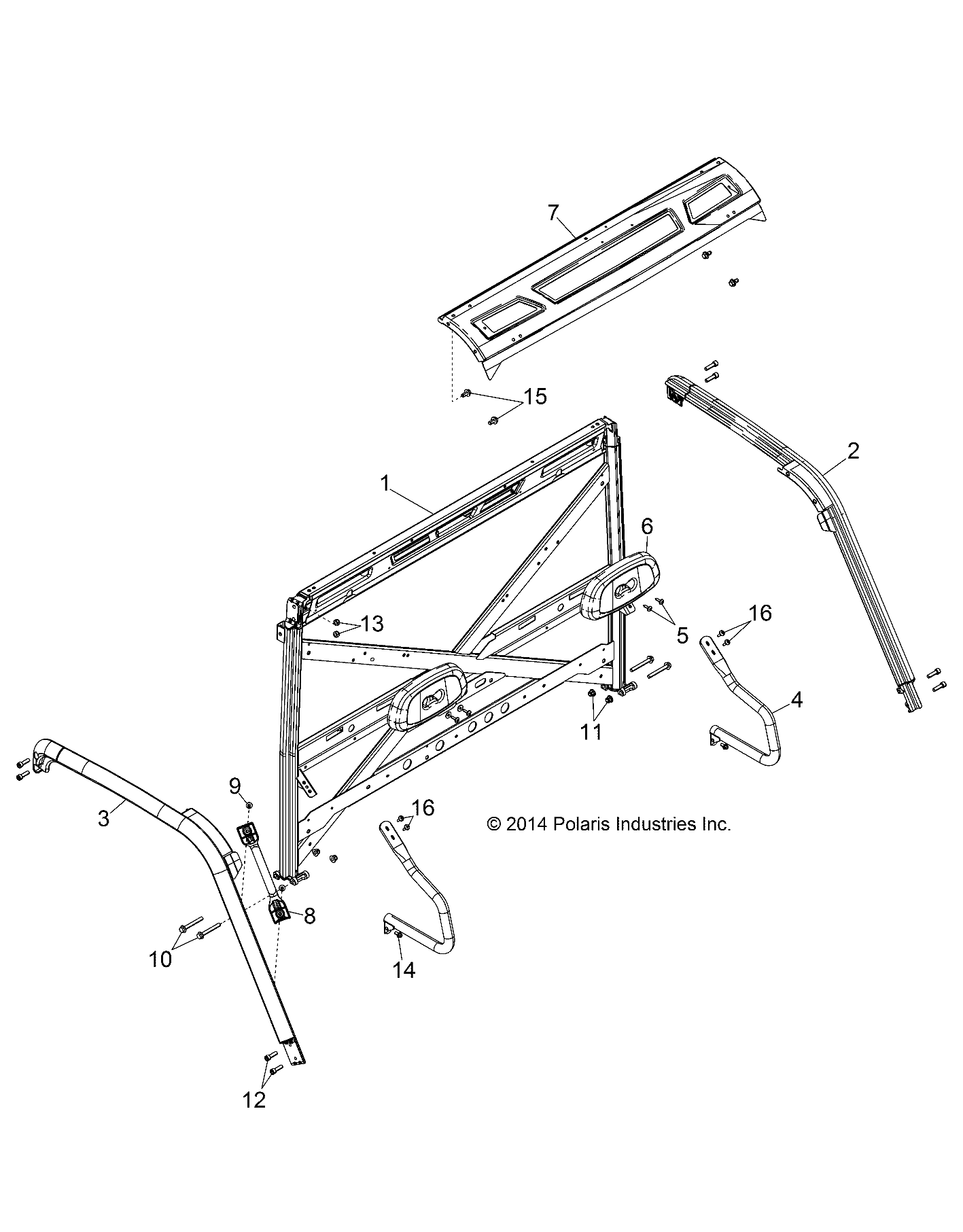 CHASSIS, CAB FRAME - R141D9JDA/2D9JDA (49BRUTUSCAB13)