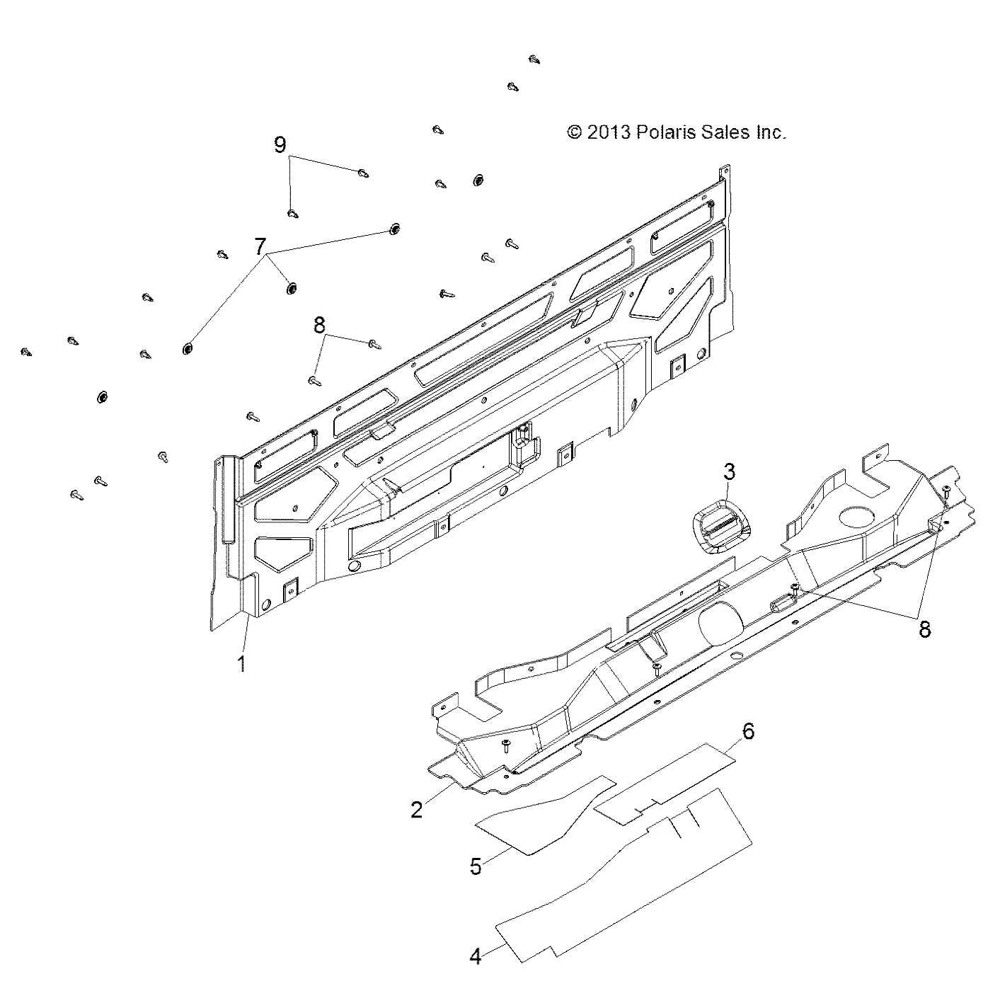 BODY, CLOSEOFF, REAR - R141D9JDA/2D9JDA (49BRUTUSCLOSEOFF13)