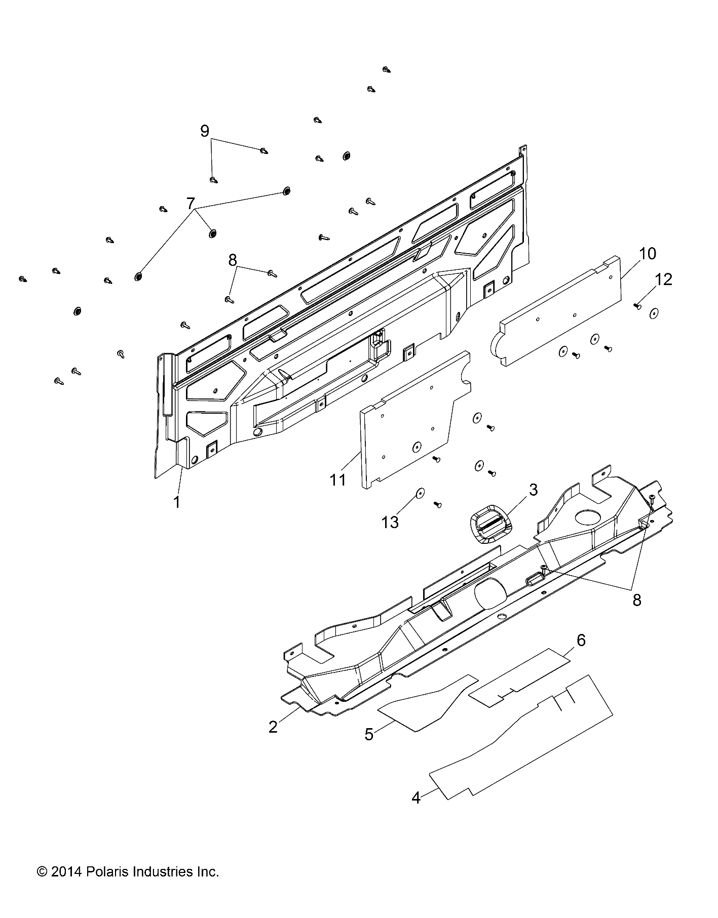 BODY, CLOSEOFF, REAR - R151DPD1AA/2D (49BRUTUSCLOSEOFF15)